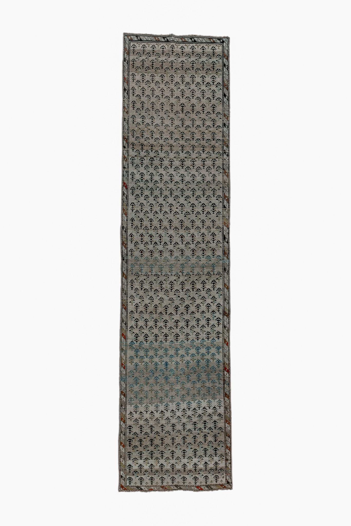 Wool Green Brown Minimalist Florett Karabagh