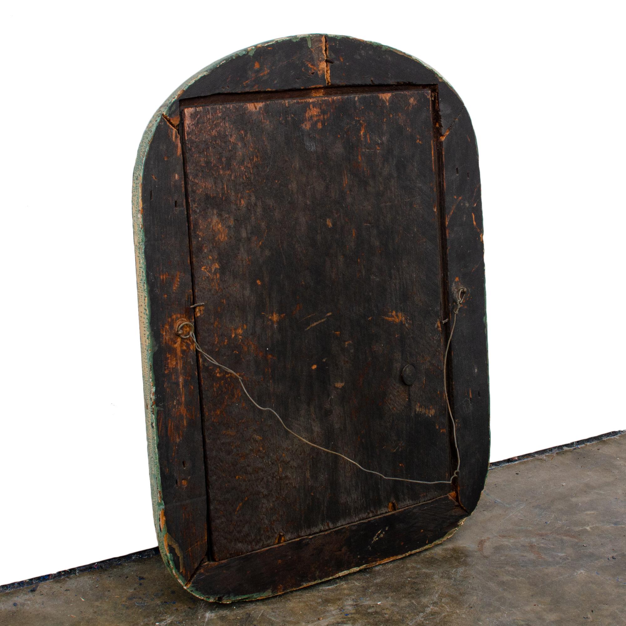 Green Butler’s Mirror, c.1870 For Sale 5