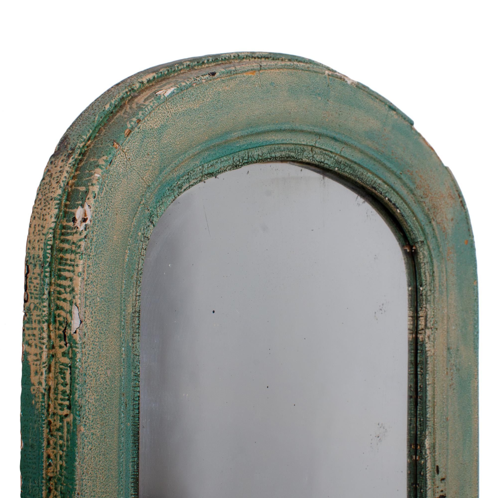 Green Butler’s Mirror, c.1870 For Sale 3