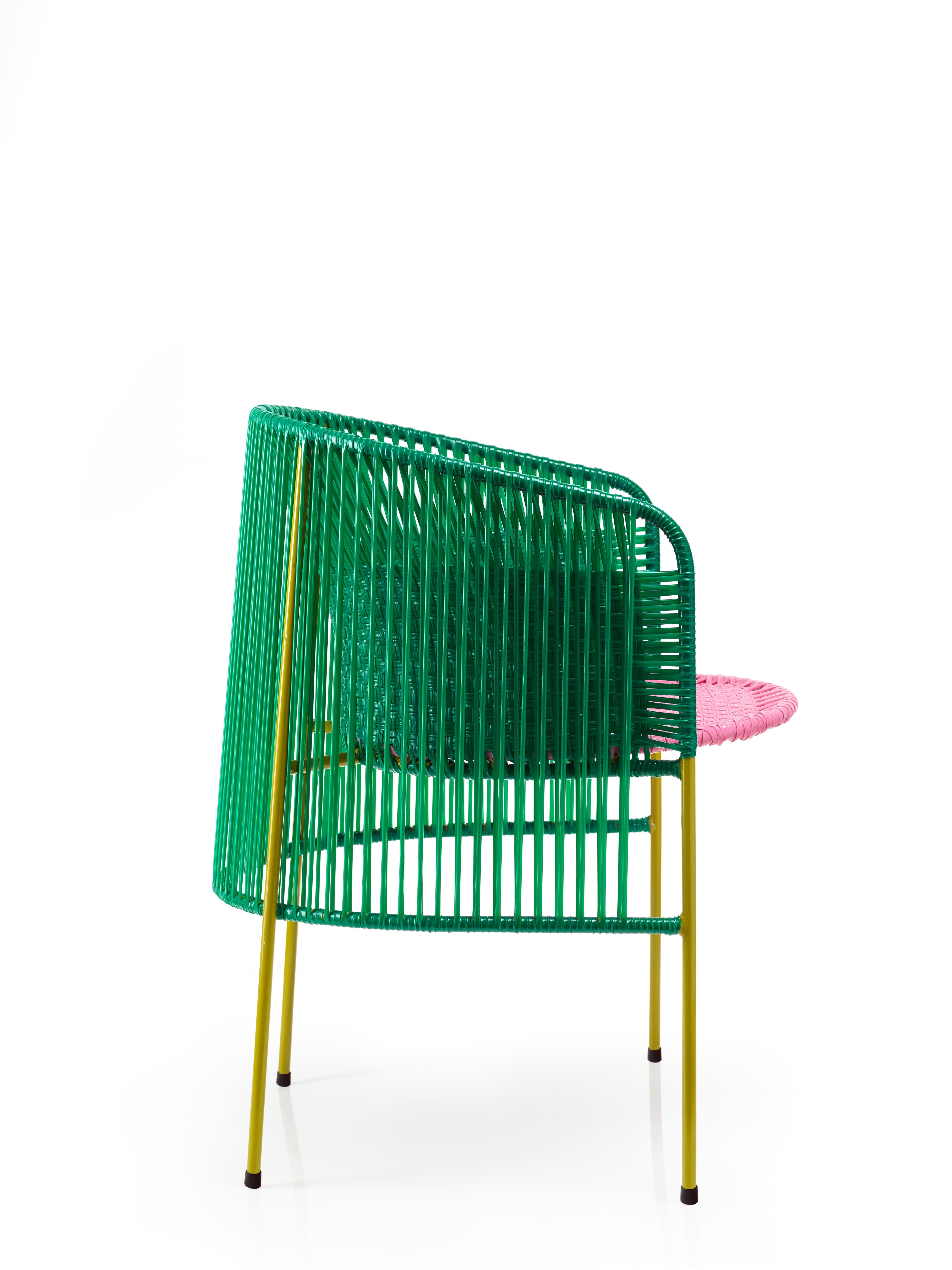 Allemand Chaise de salle à manger Caribe verte de Sebastian Herkner en vente