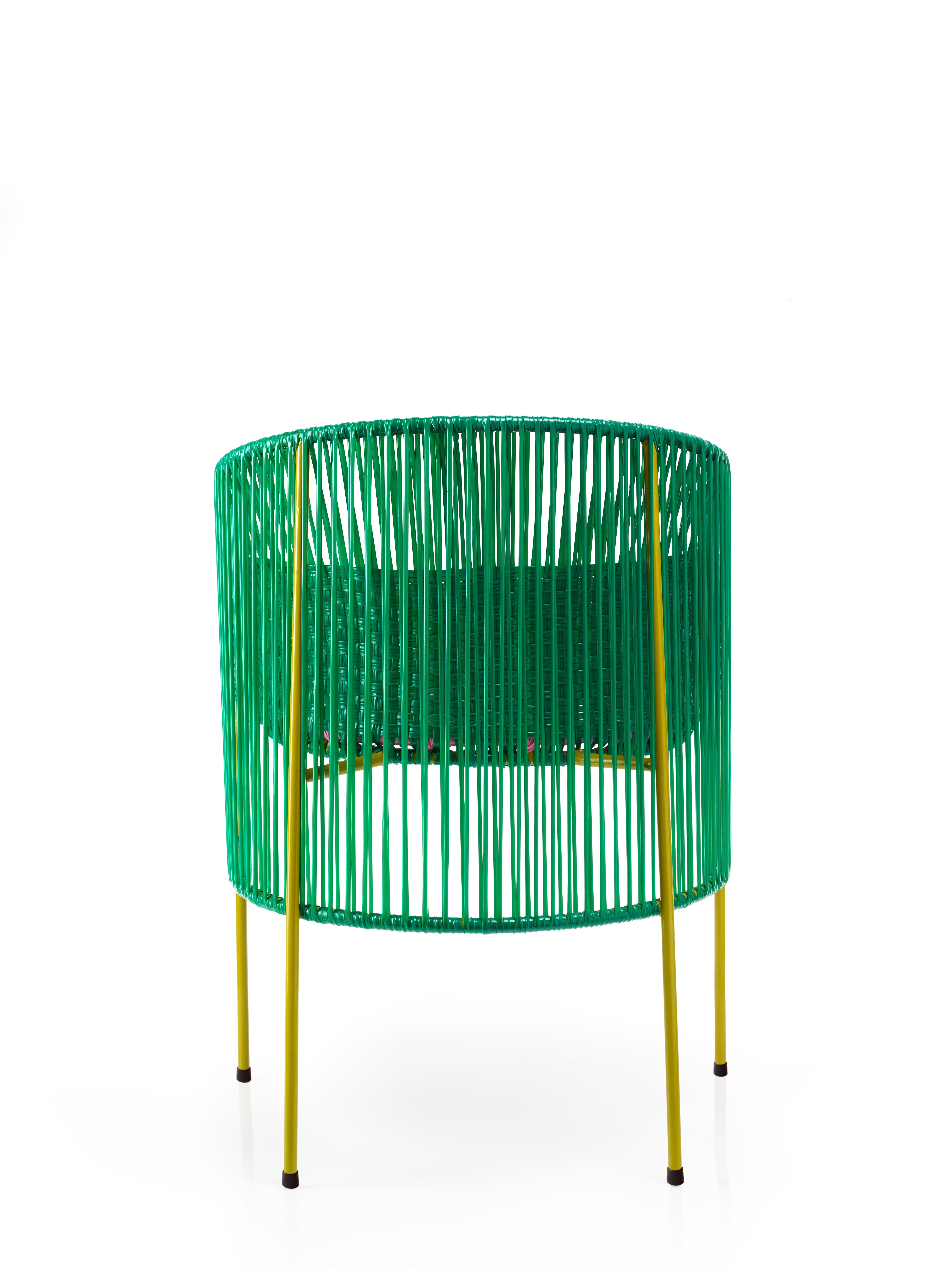 Contemporary Green Caribe Dining Chair by Sebastian Herkner For Sale