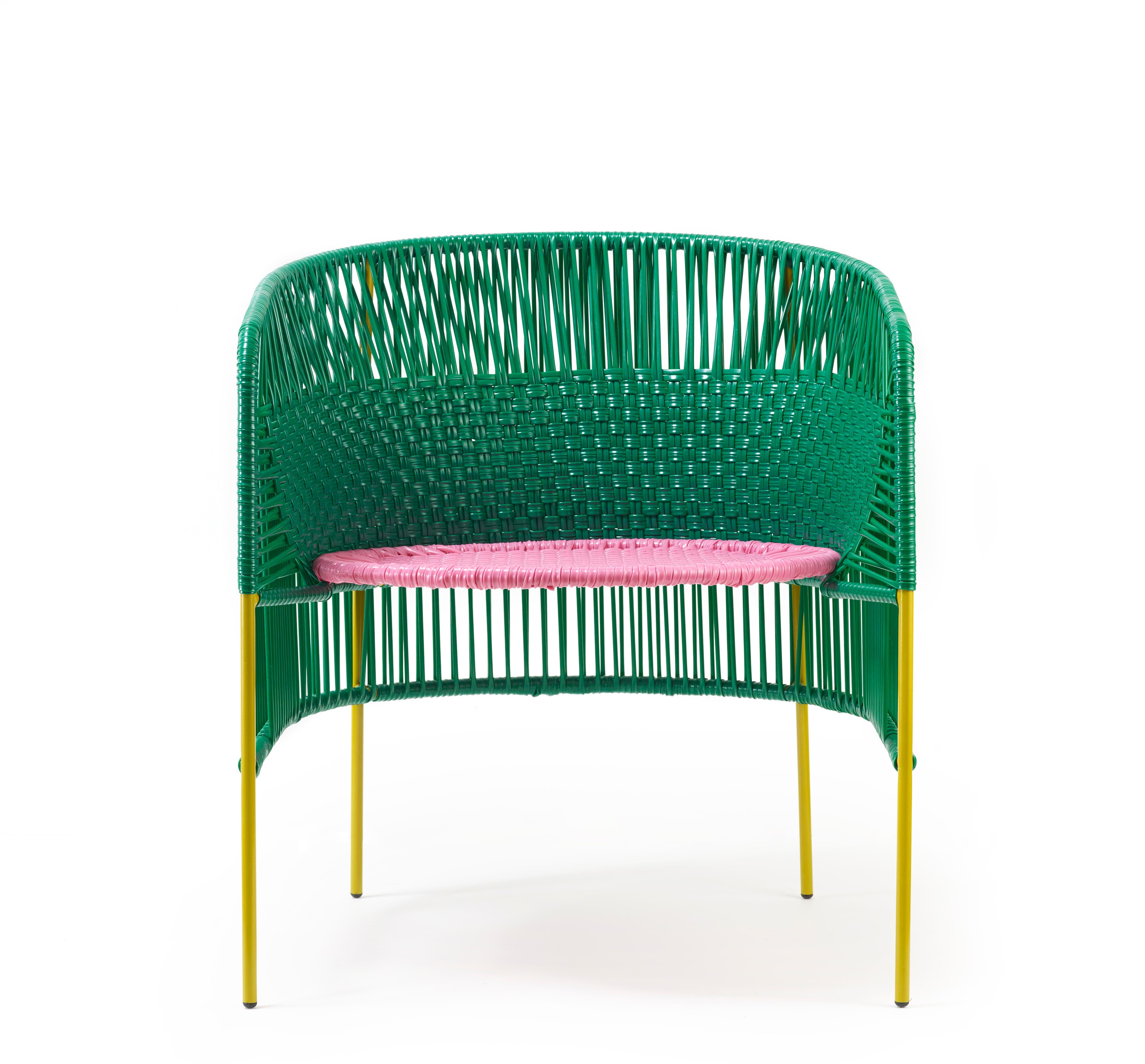 Green Caribe Lounge Chair by Sebastian Herkner In New Condition For Sale In Geneve, CH