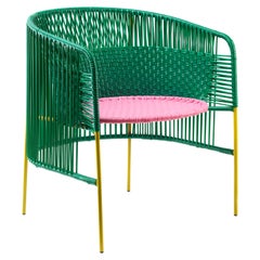Green Caribe Lounge Chair by Sebastian Herkner