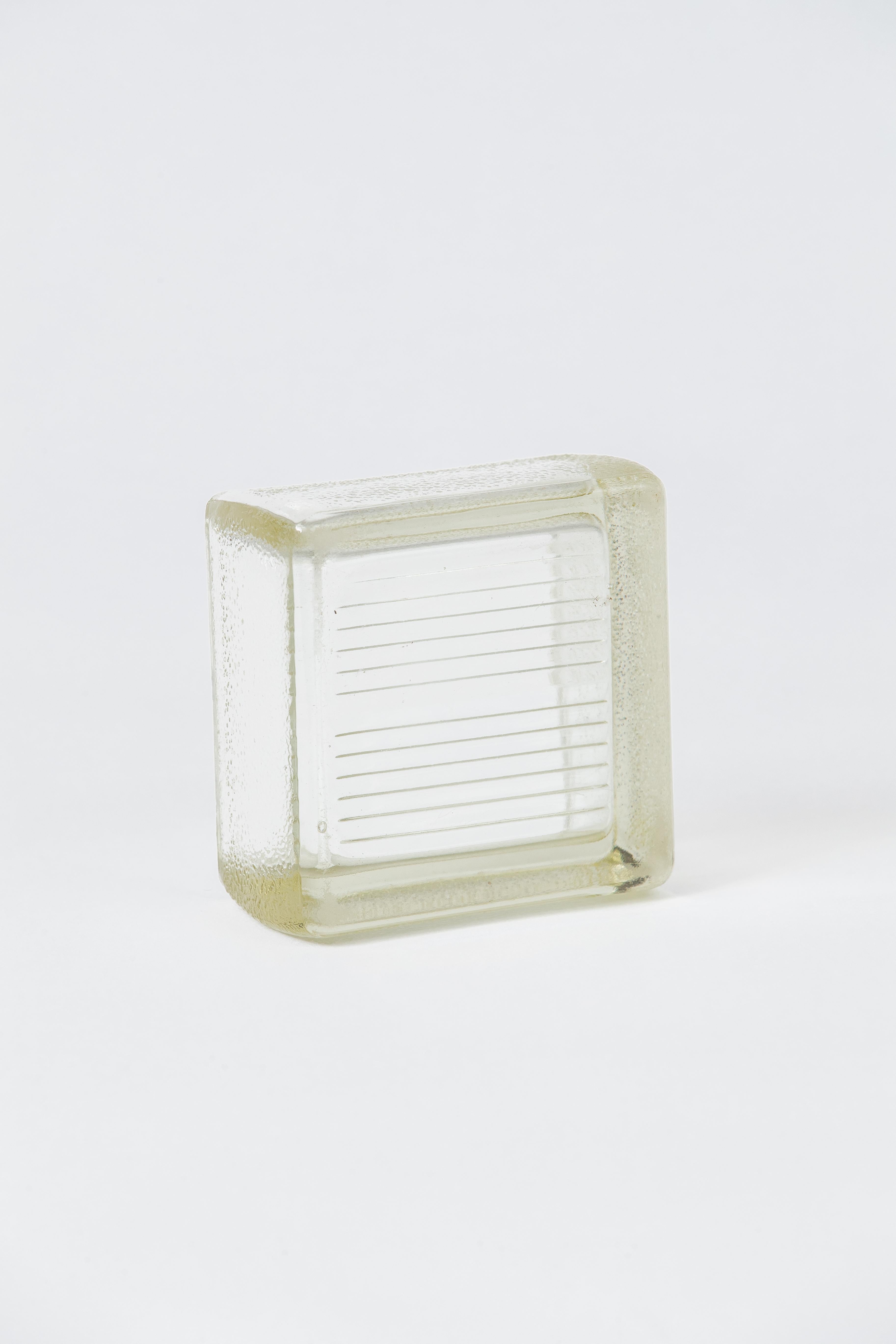 Mid-Century Modern Green Cast Glass Vide-Poche by Lumax, France 1960s