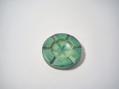 Posacenere Art Deco in ceramica verde di Josef Ekberg per Gustavsberg, Svezia 1930