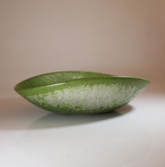 Ciotola in ceramica verde con smalto Carl-Harry Stålhane Rörstrand -