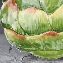 Green Ceramic Decorative Artichoke Plate by Fitz and Floyd