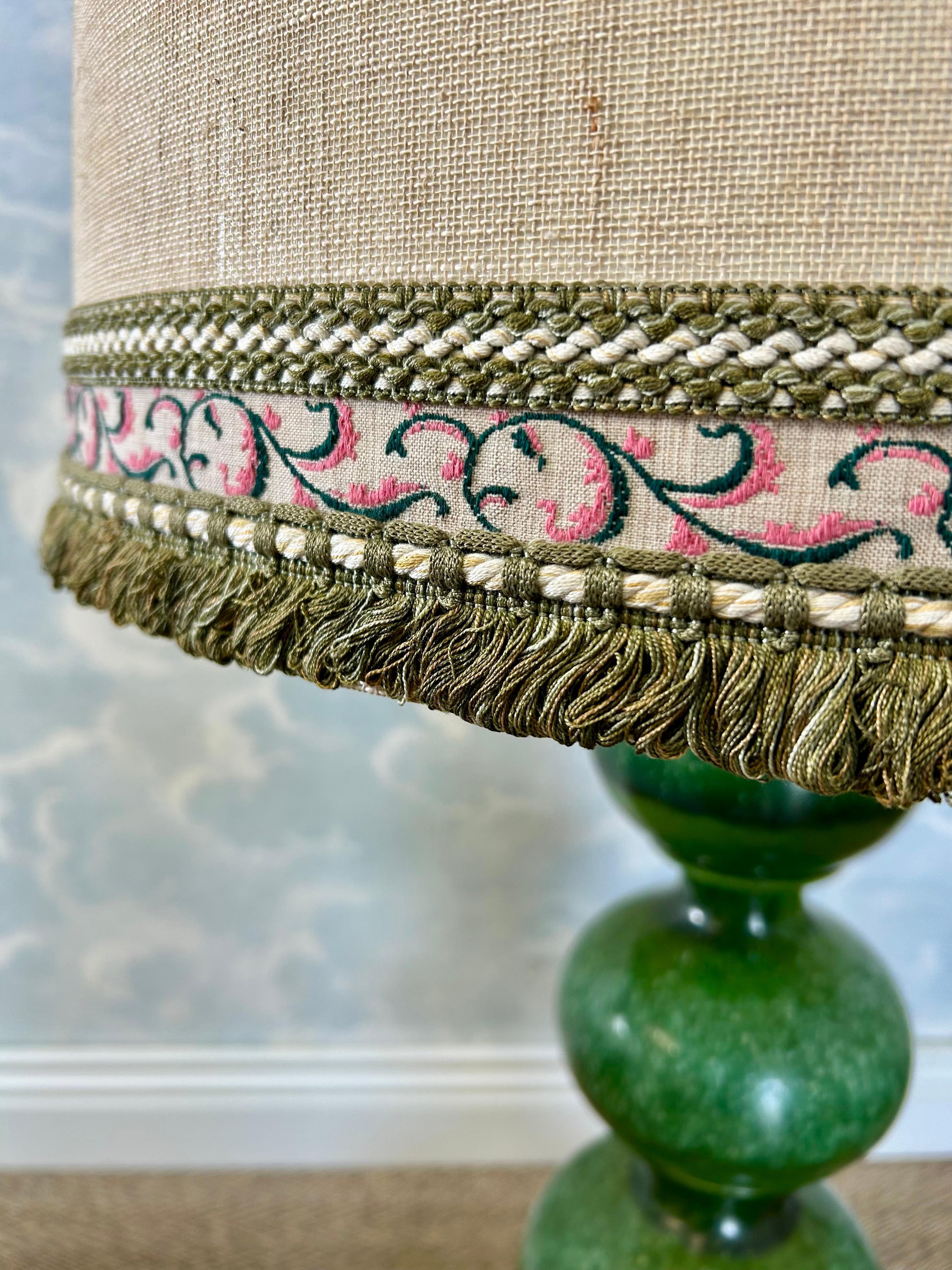 Lámpara de pie / sobremesa de cerámica verde, Kaiser Leuchten, Alemania Años 60 Moderno de mediados de siglo en venta