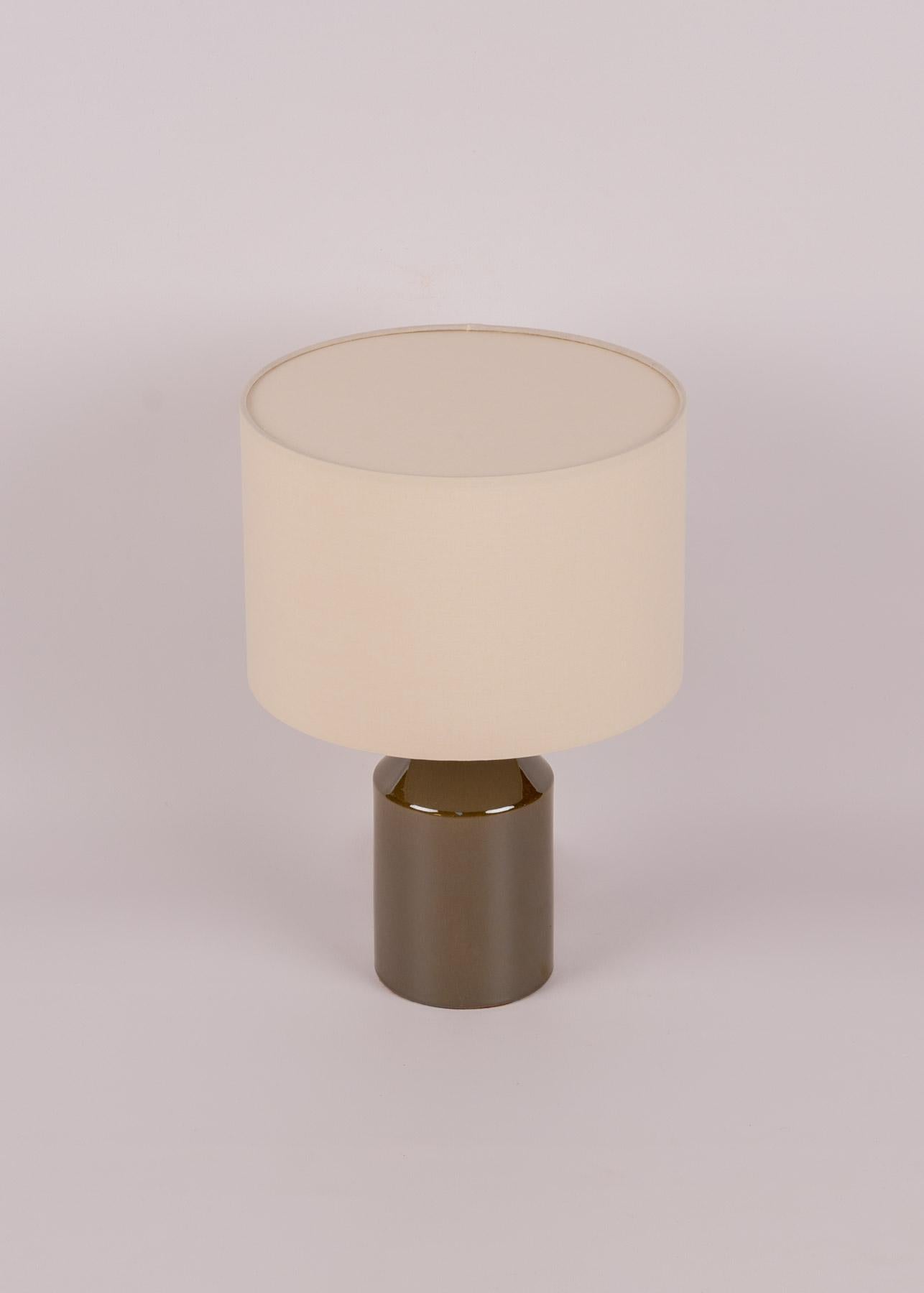 Spanish Green Ceramic Josef Table Lamp by Simone & Marcel For Sale