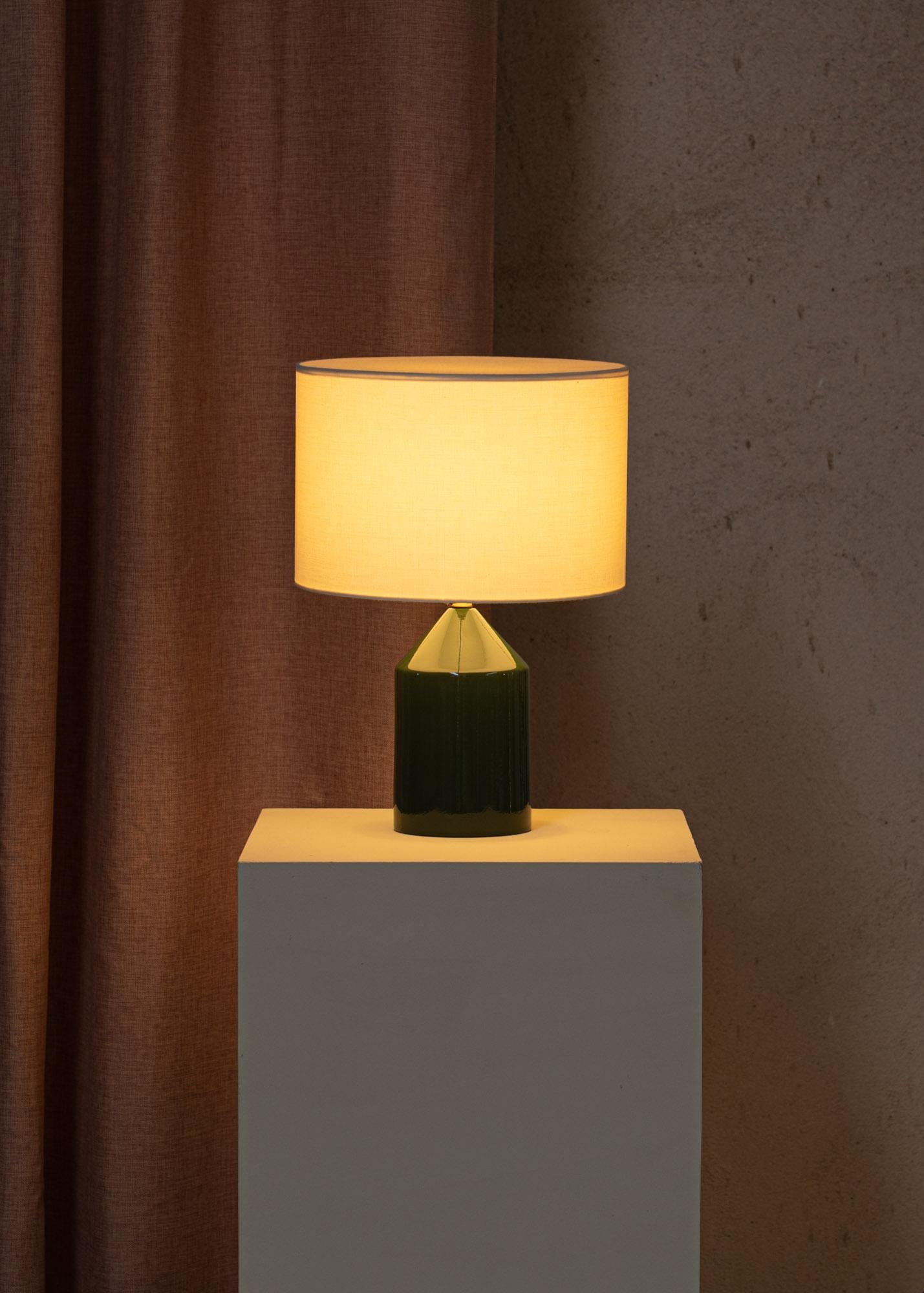Other Green Ceramic Josef Table Lamp by Simone & Marcel For Sale