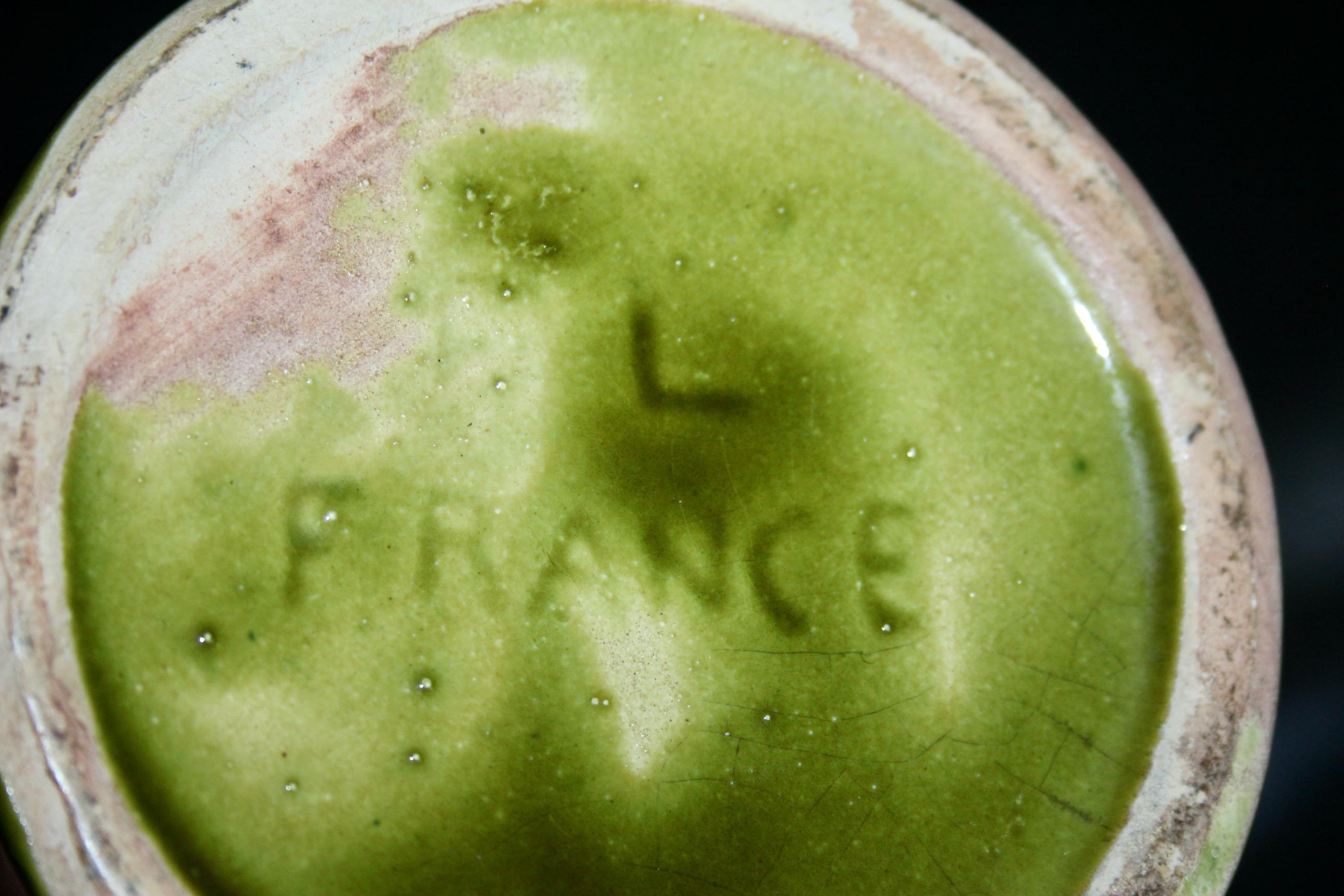 Pichet in ceramica verde di Poet Laval in vendita 1