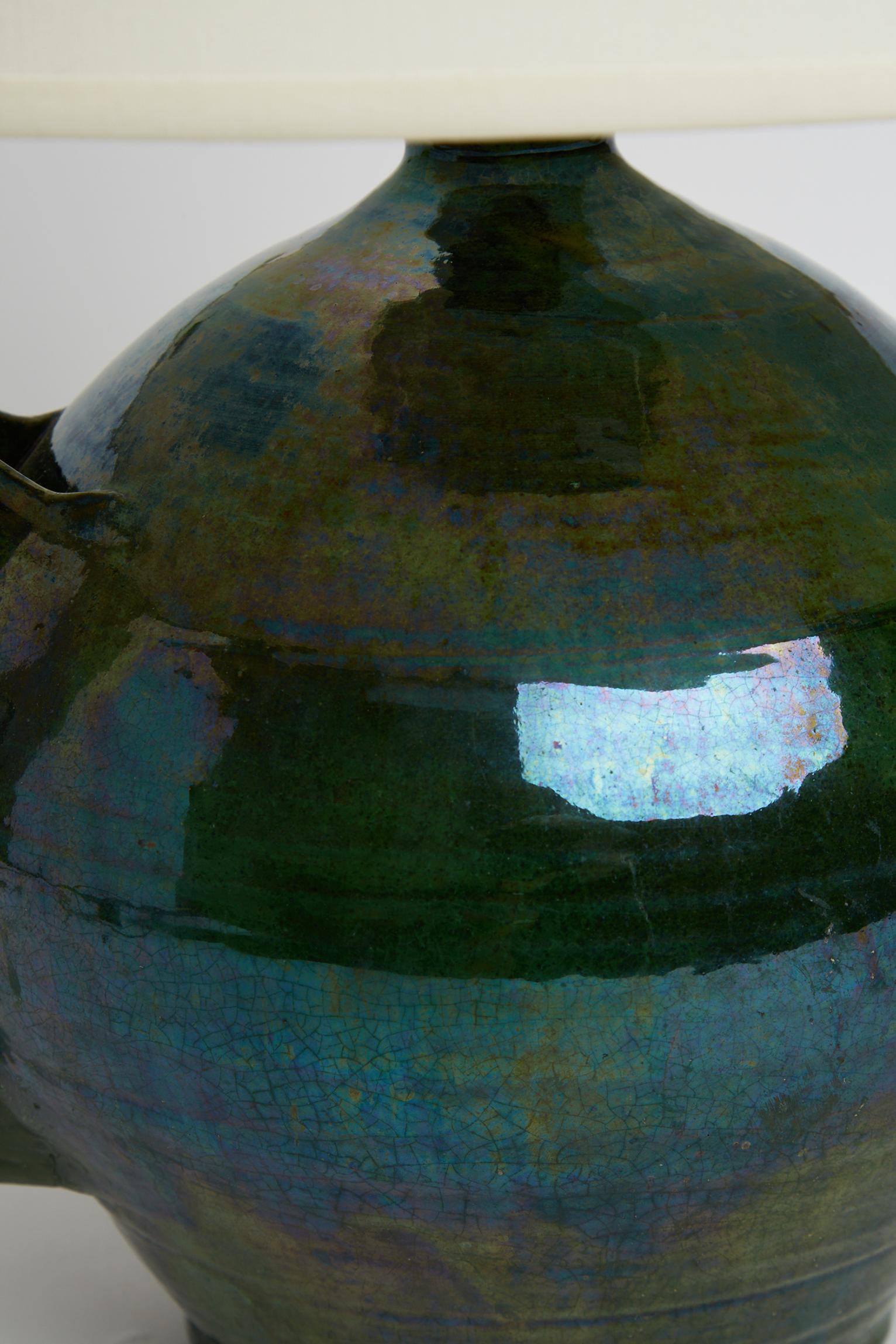 Green Ceramic Table Lamp 5