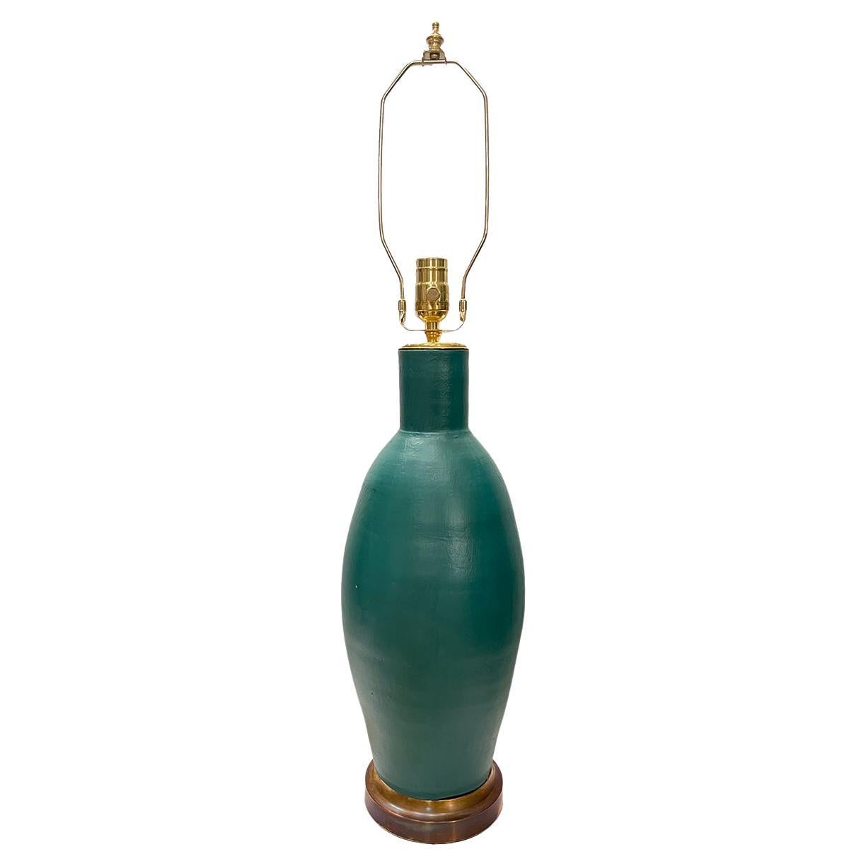 Green Ceramic Table Lamp