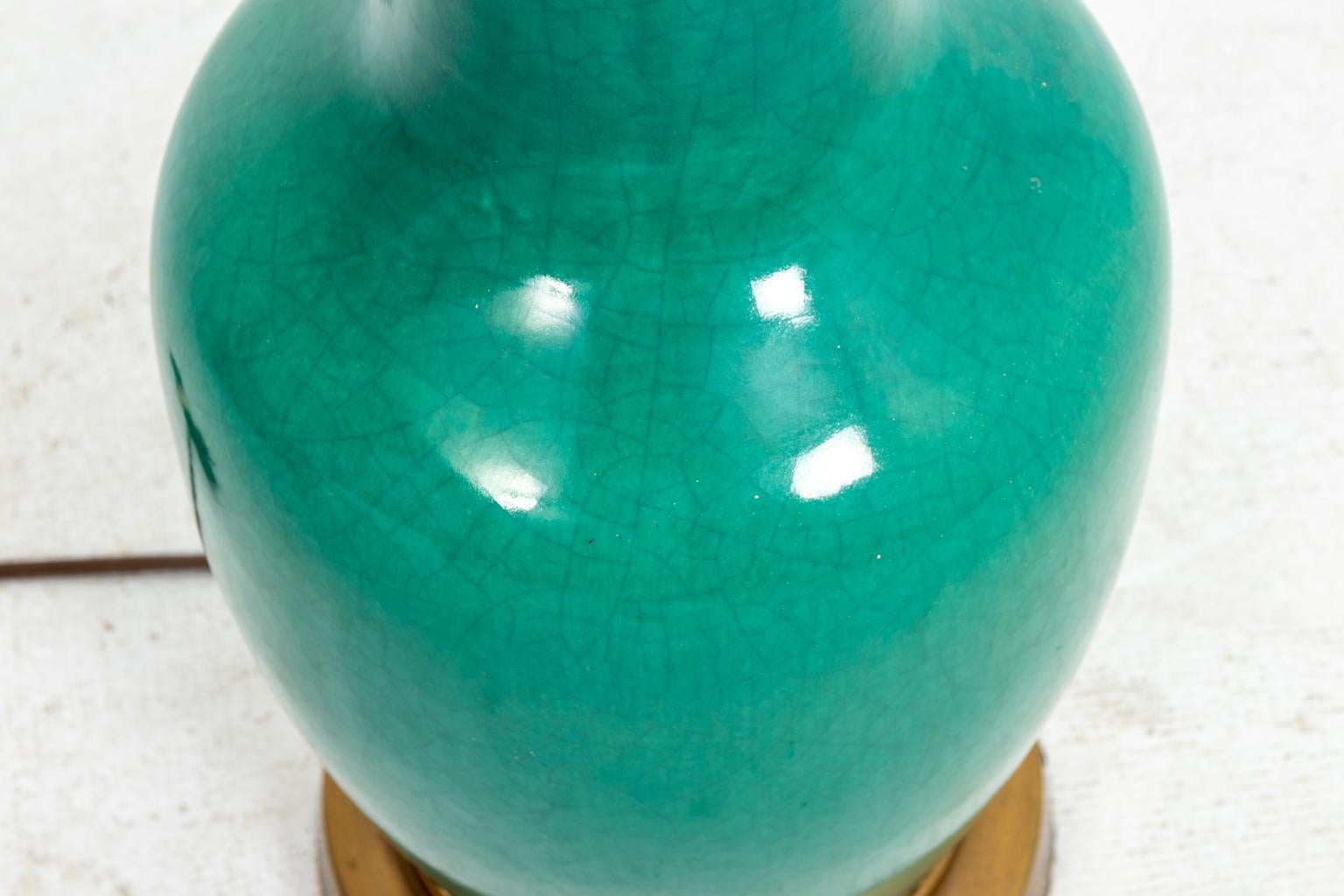 Green Ceramic Vase Lamp 4
