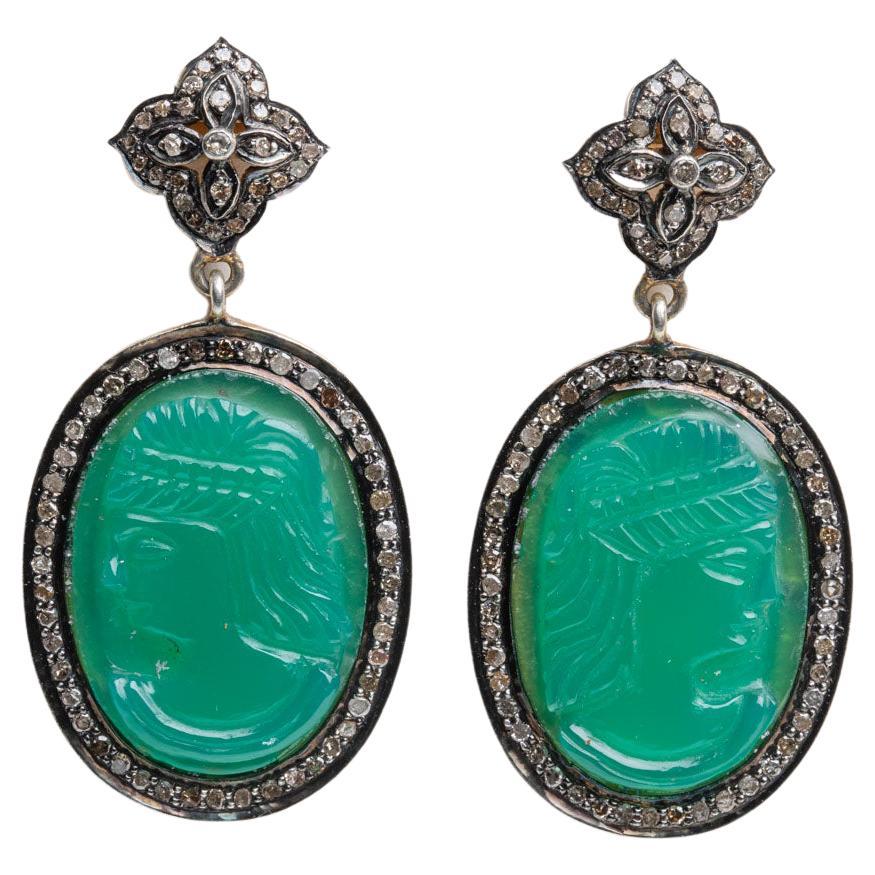 Vintage Jade Drop Earrings at 1stDibs vintage jade earrings