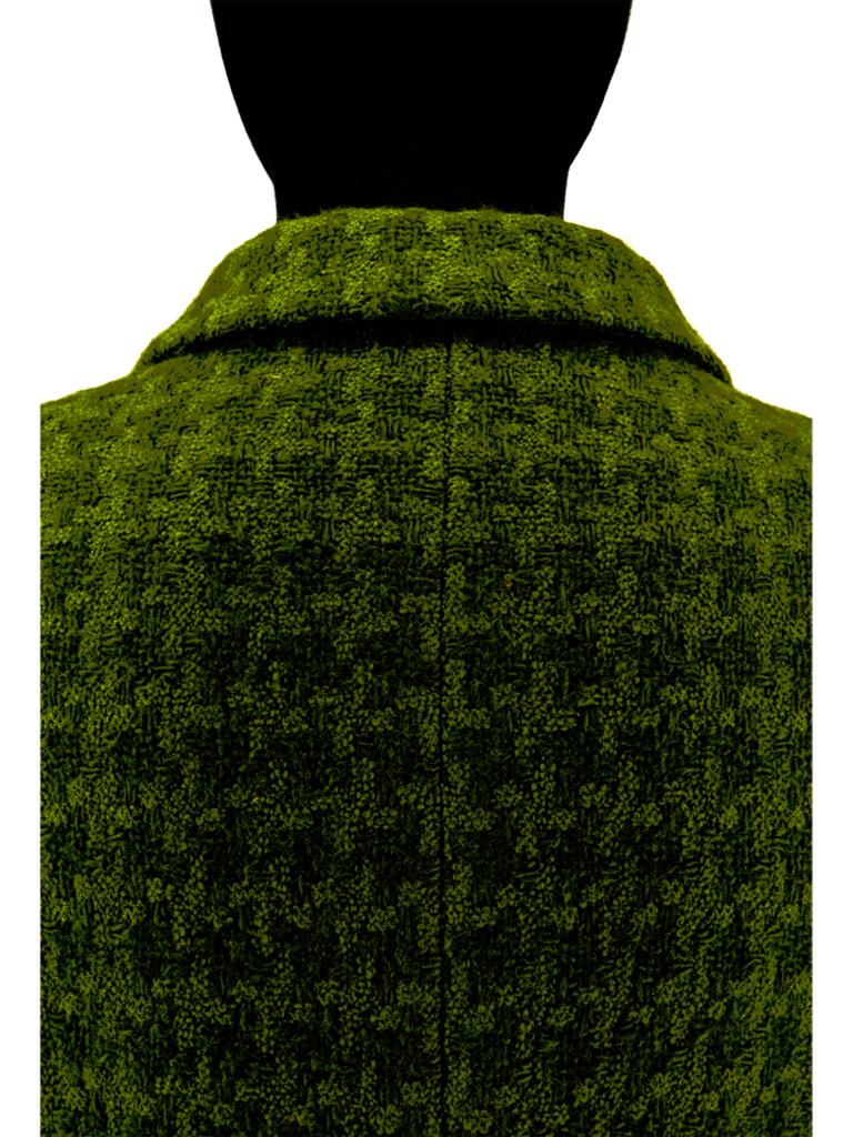 Brown Green Chanel Tweed Suit 1990s