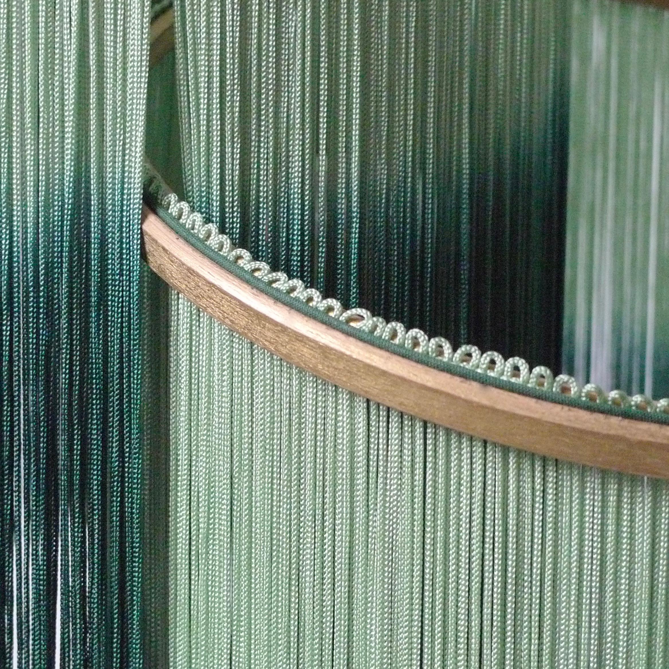 XXIe siècle et contemporain No. 21 Franges vertes teintées dans la masse Lampe de table d'art contemporain par Sander Bottinga en vente