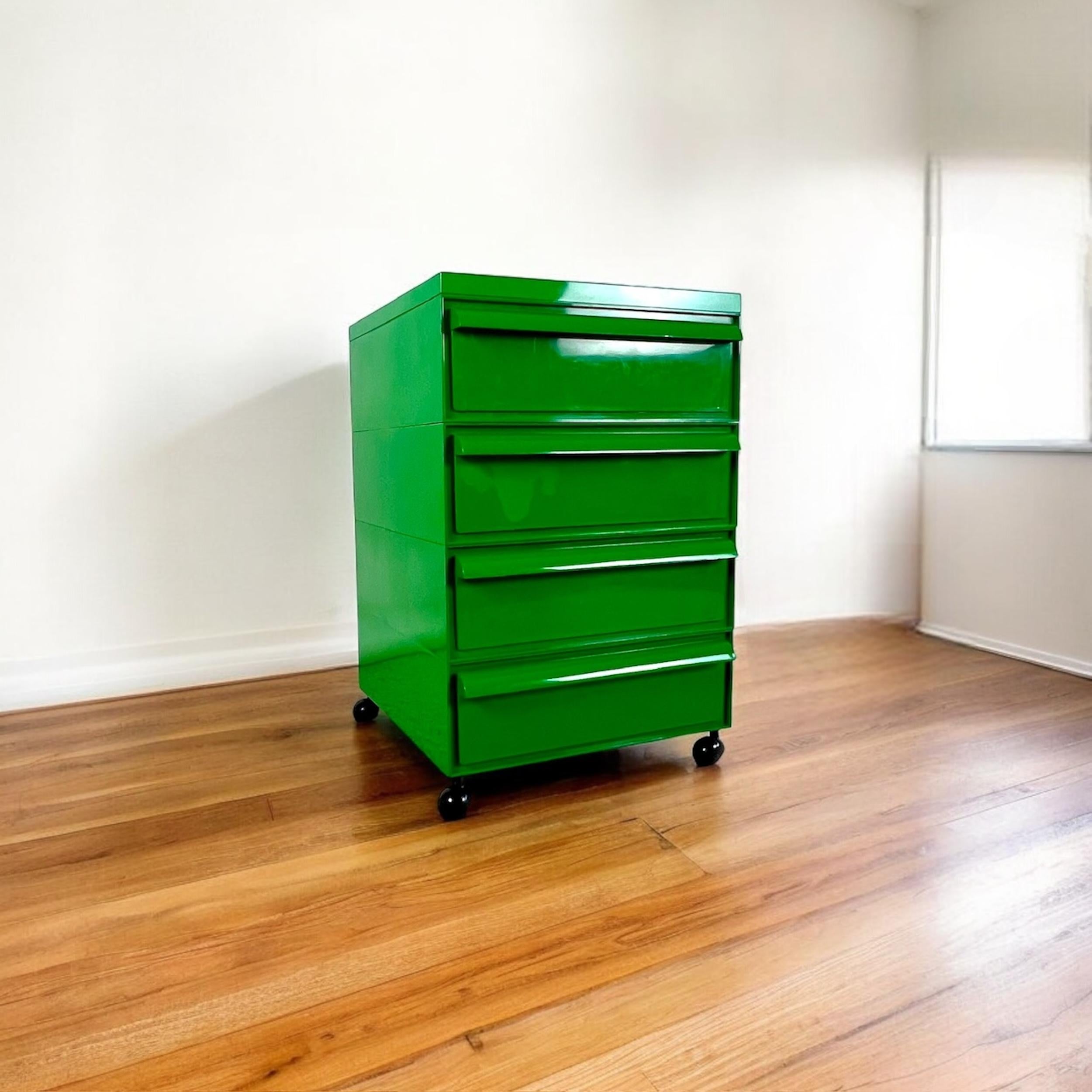 Green Chest of Drawers Model 4602 by Simon Fussell for Kartell, 1970s 4