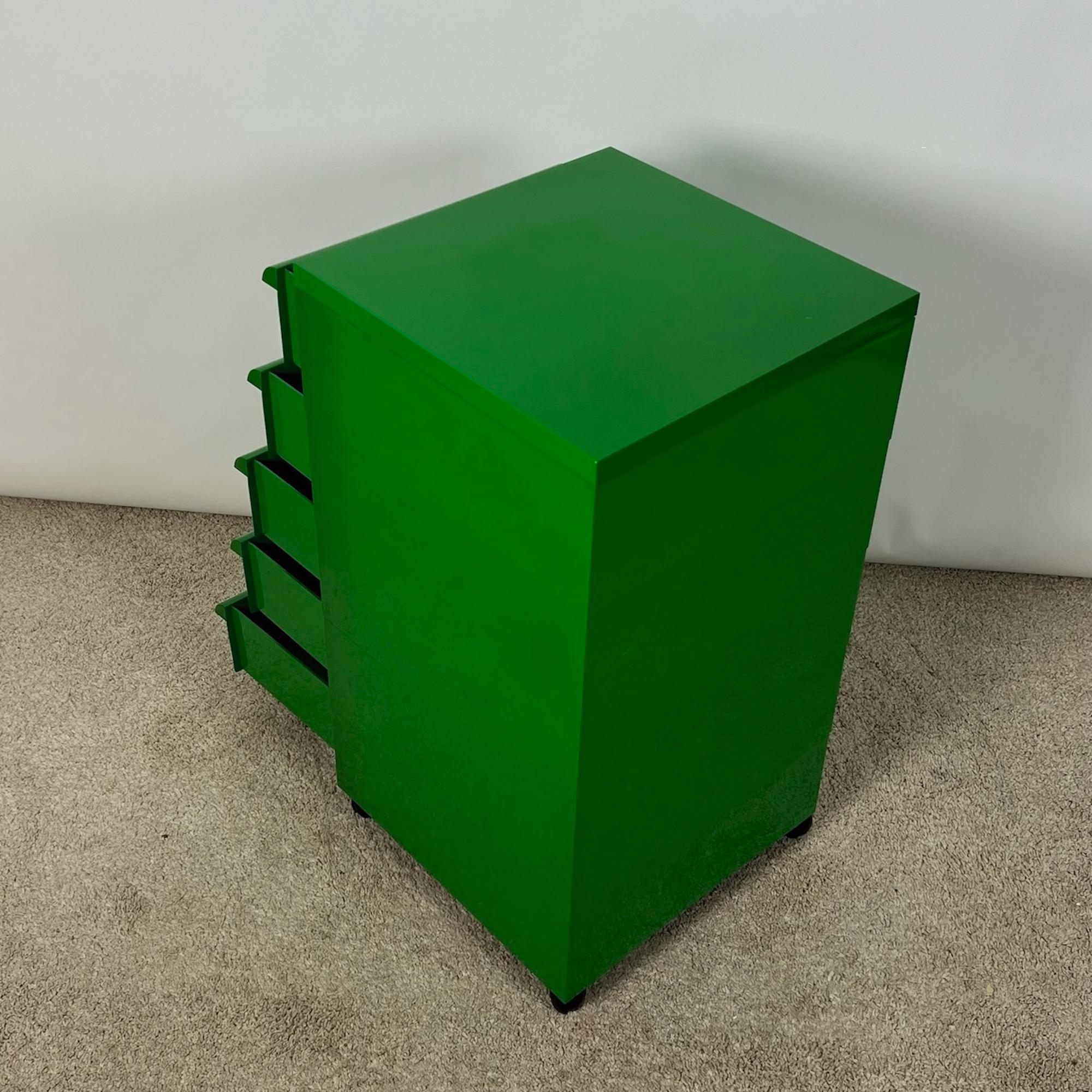 Late 20th Century Green Chest of Drawers Model 4602 by Simon Fussell for Kartell, 1970s