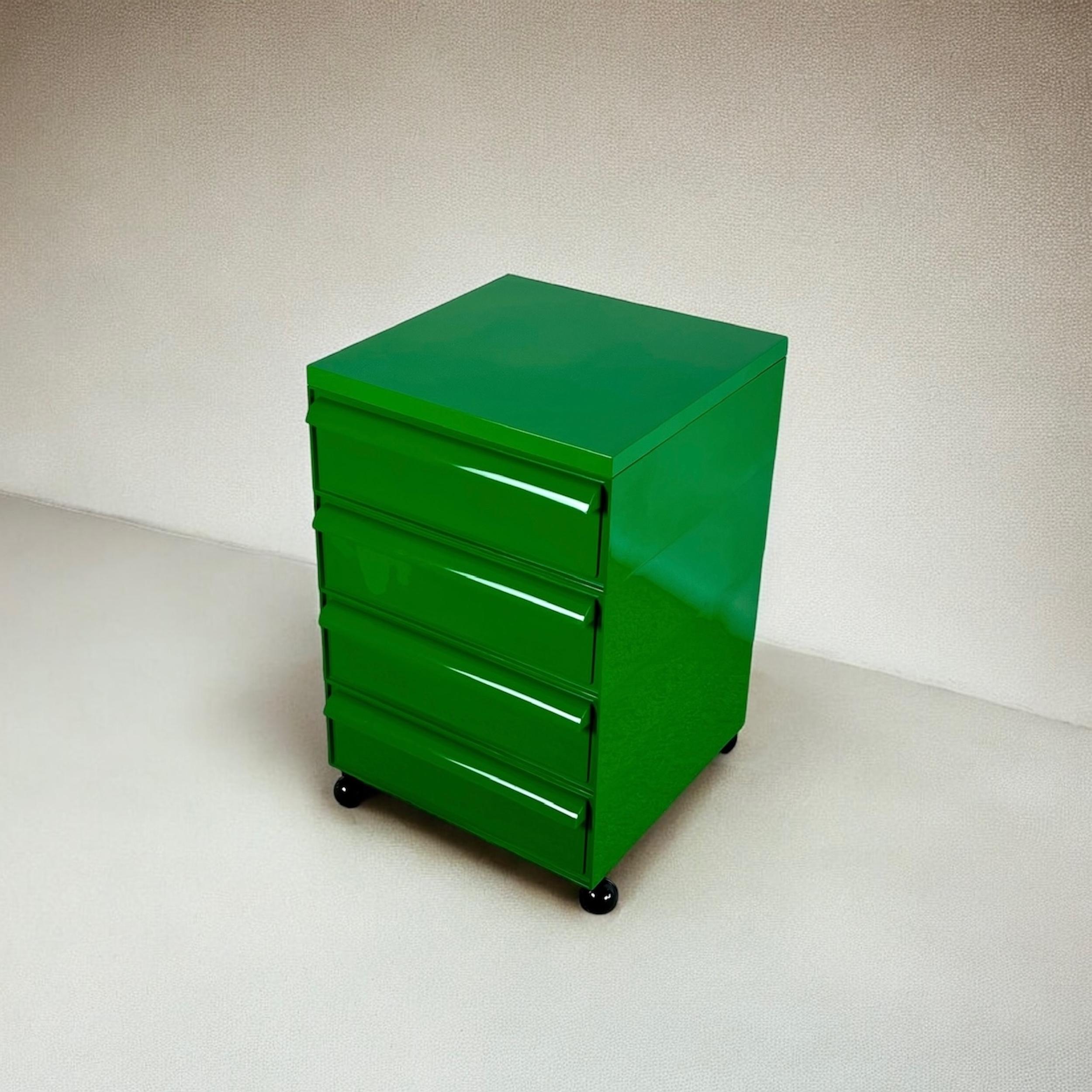 Green Chest of Drawers Model 4602 by Simon Fussell for Kartell, 1970s 1