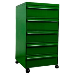 Green Chest of Drawers Model 4602 by Simon Fussell for Kartell, 1970s