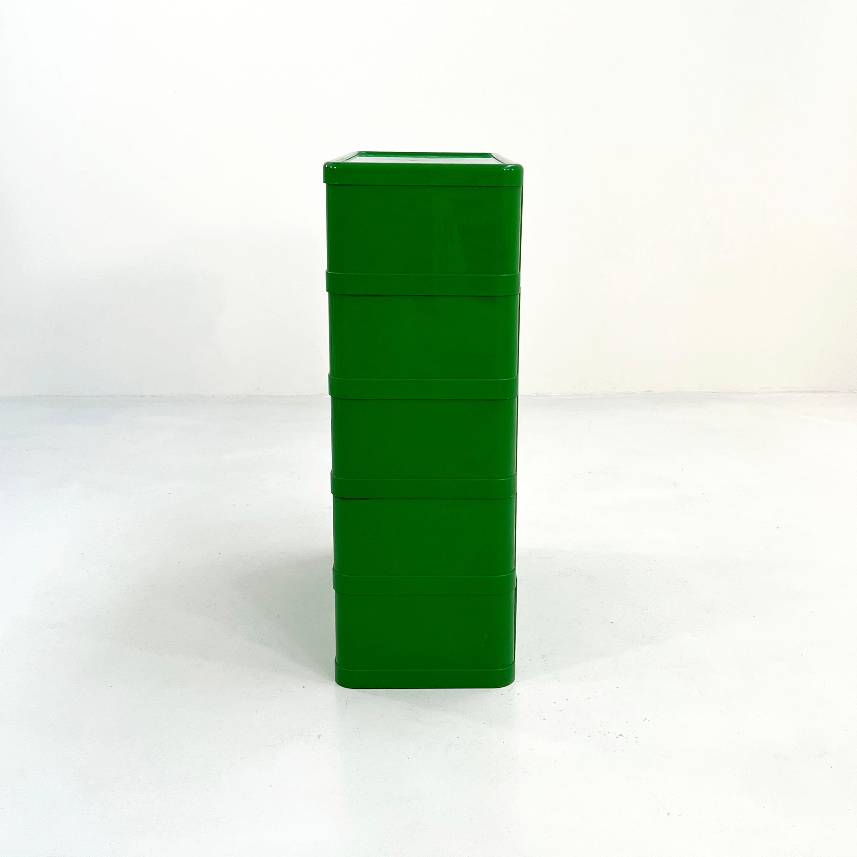 Late 20th Century Green Chest of Drawers Model “4964” by Olaf Von Bohr for Kartell, 1970s