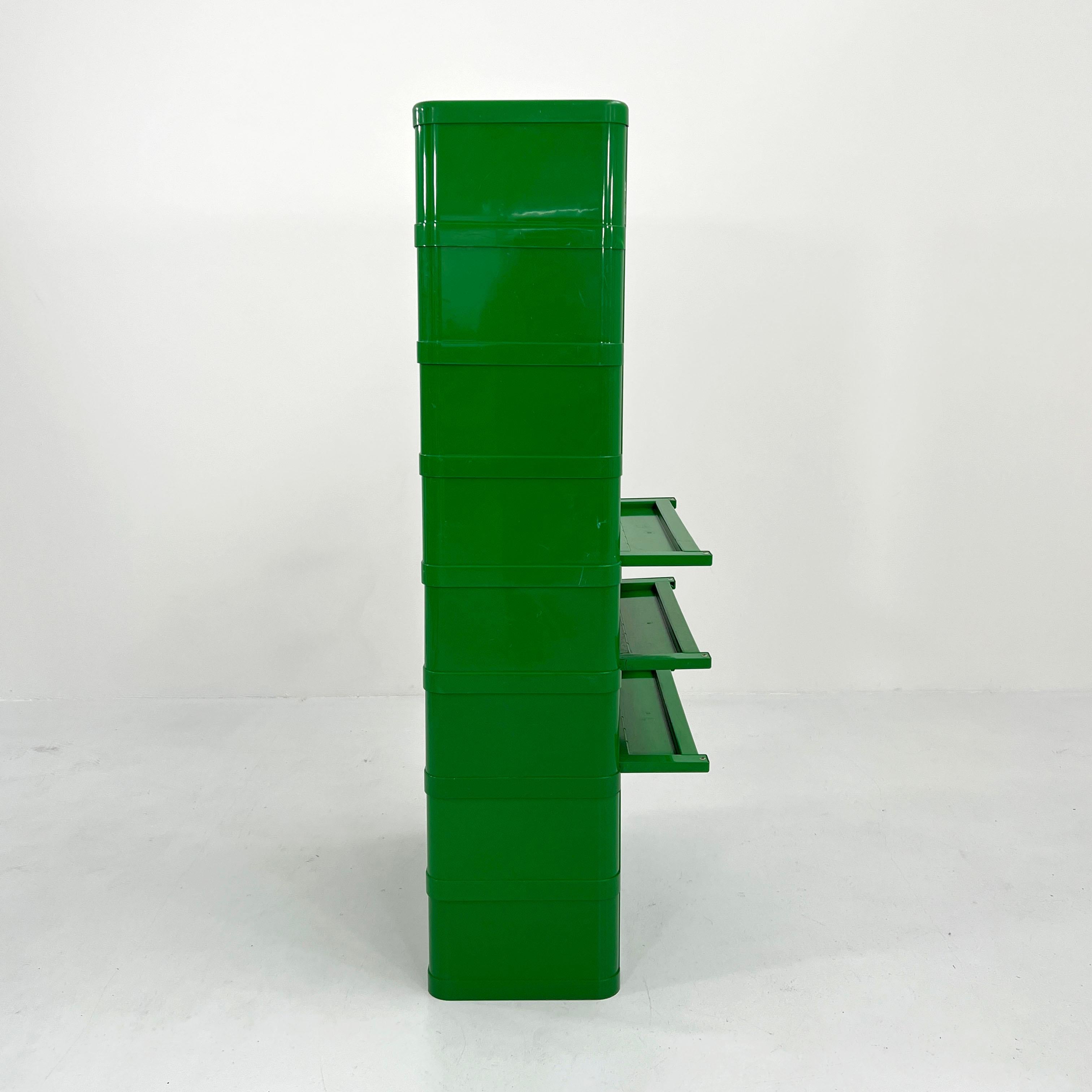 Green Chest of Drawers Model “4964” by Olaf von Bohr for Kartell, 1970s 2