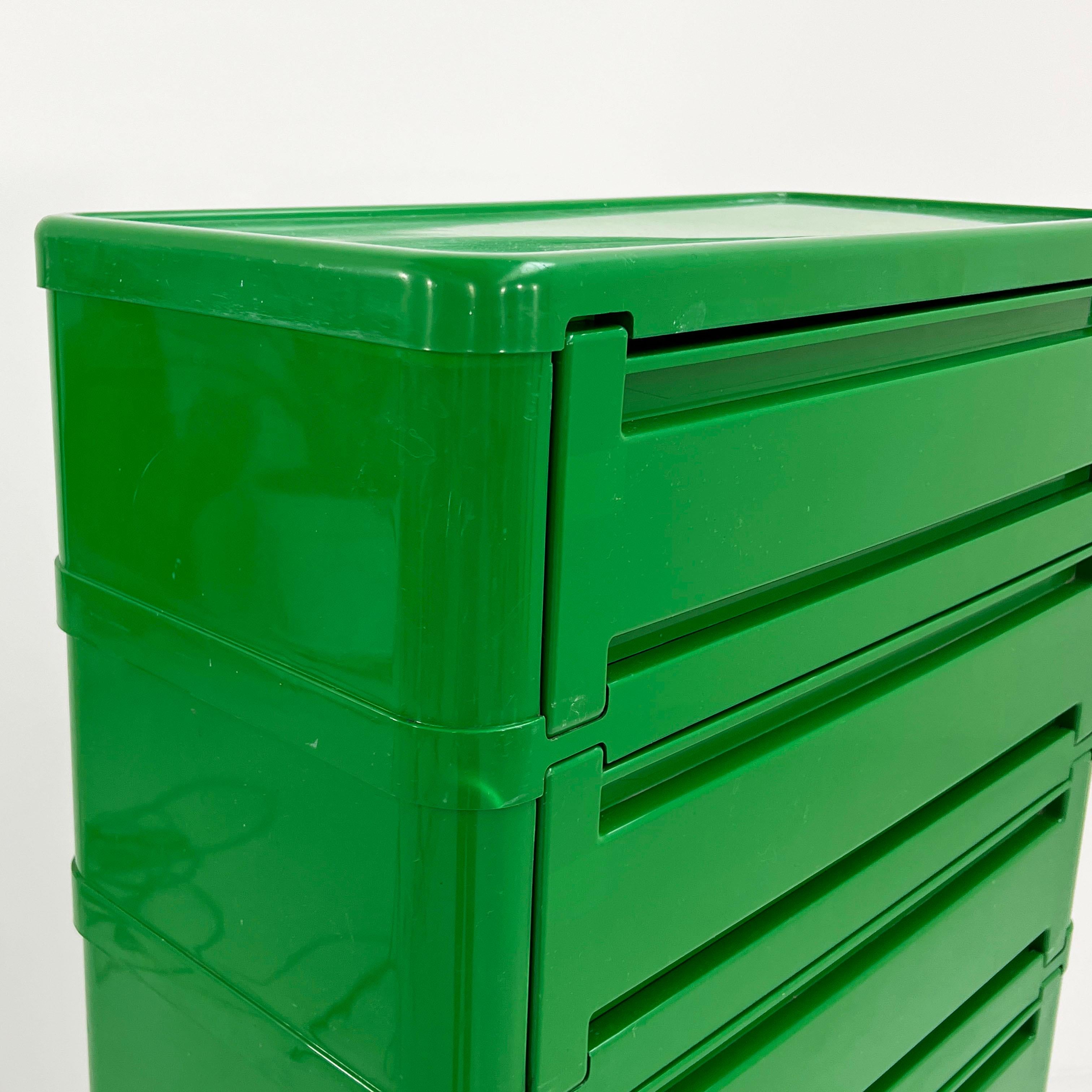 Green Chest of Drawers Model “4964” by Olaf von Bohr for Kartell, 1970s 3