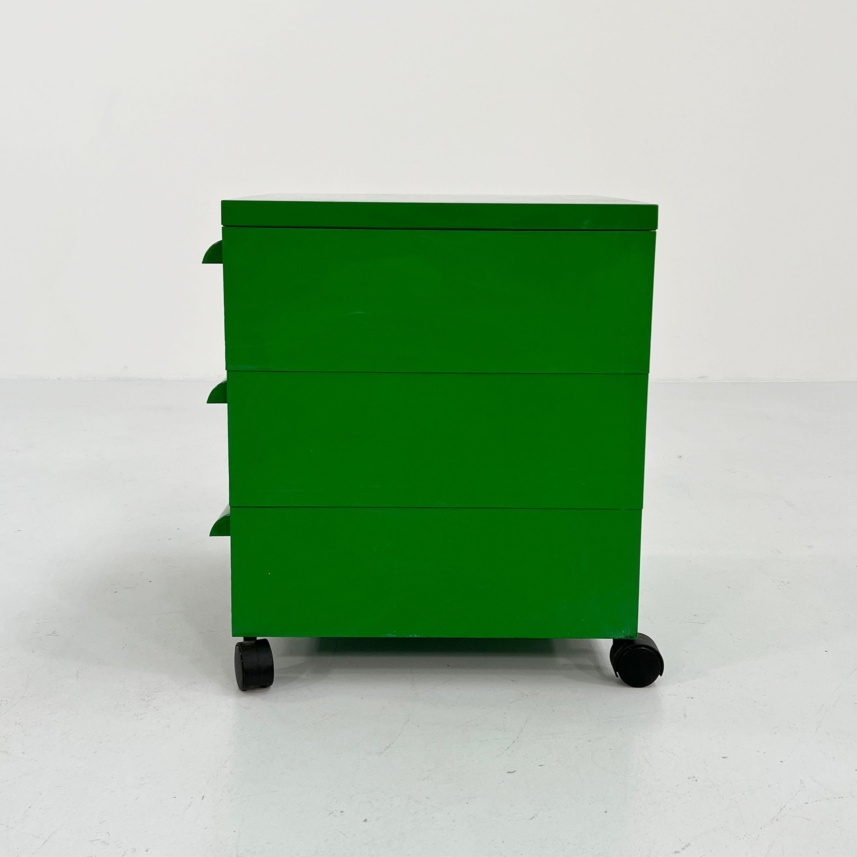 Late 20th Century Green Chest of Drawers on Wheels by Simon Fussell for Kartell, 1970s
