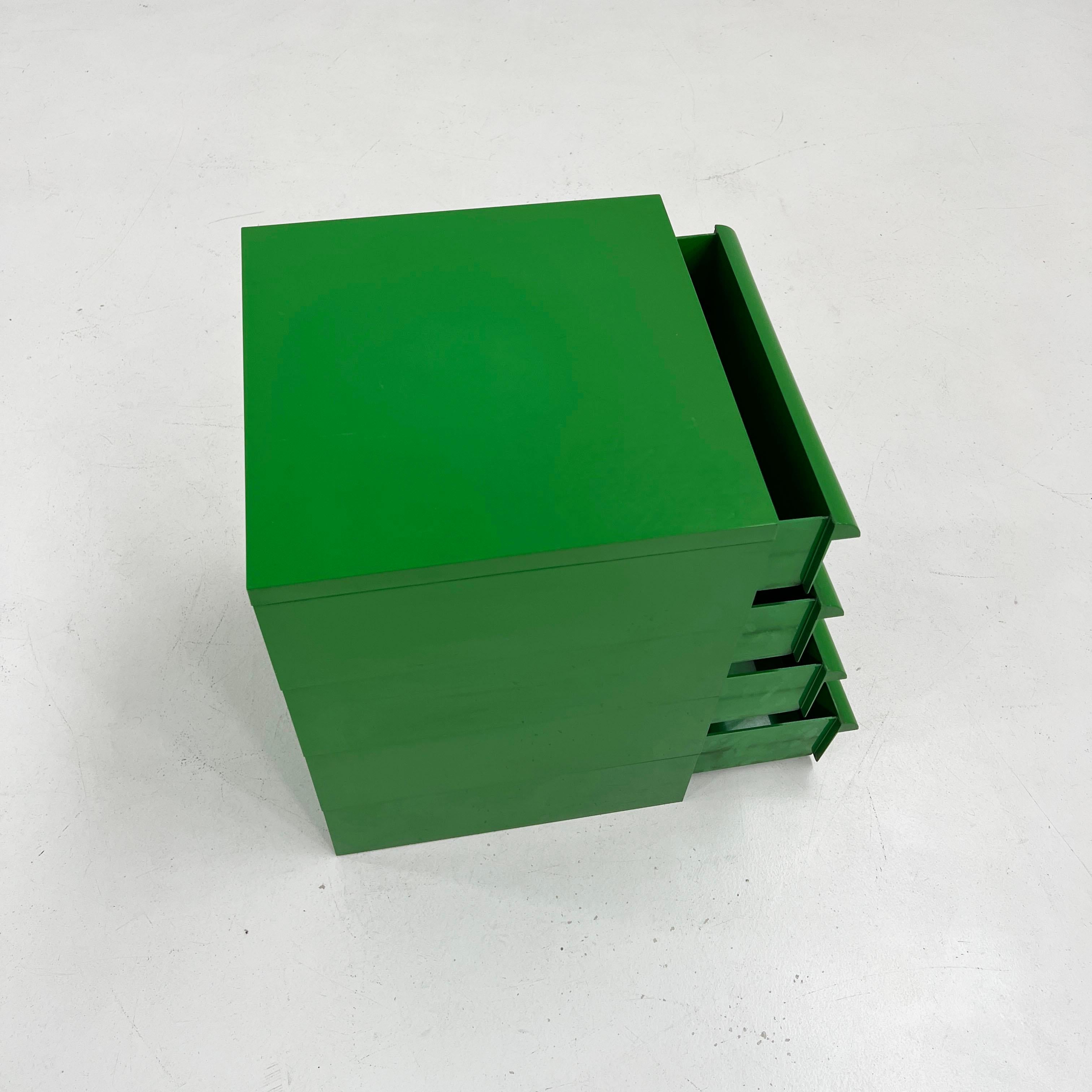 Late 20th Century Green Chest with 4 Drawers Model 4601 by Simon Fussell for Kartell, 1970s