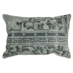 Green Chinese Rug Pillow