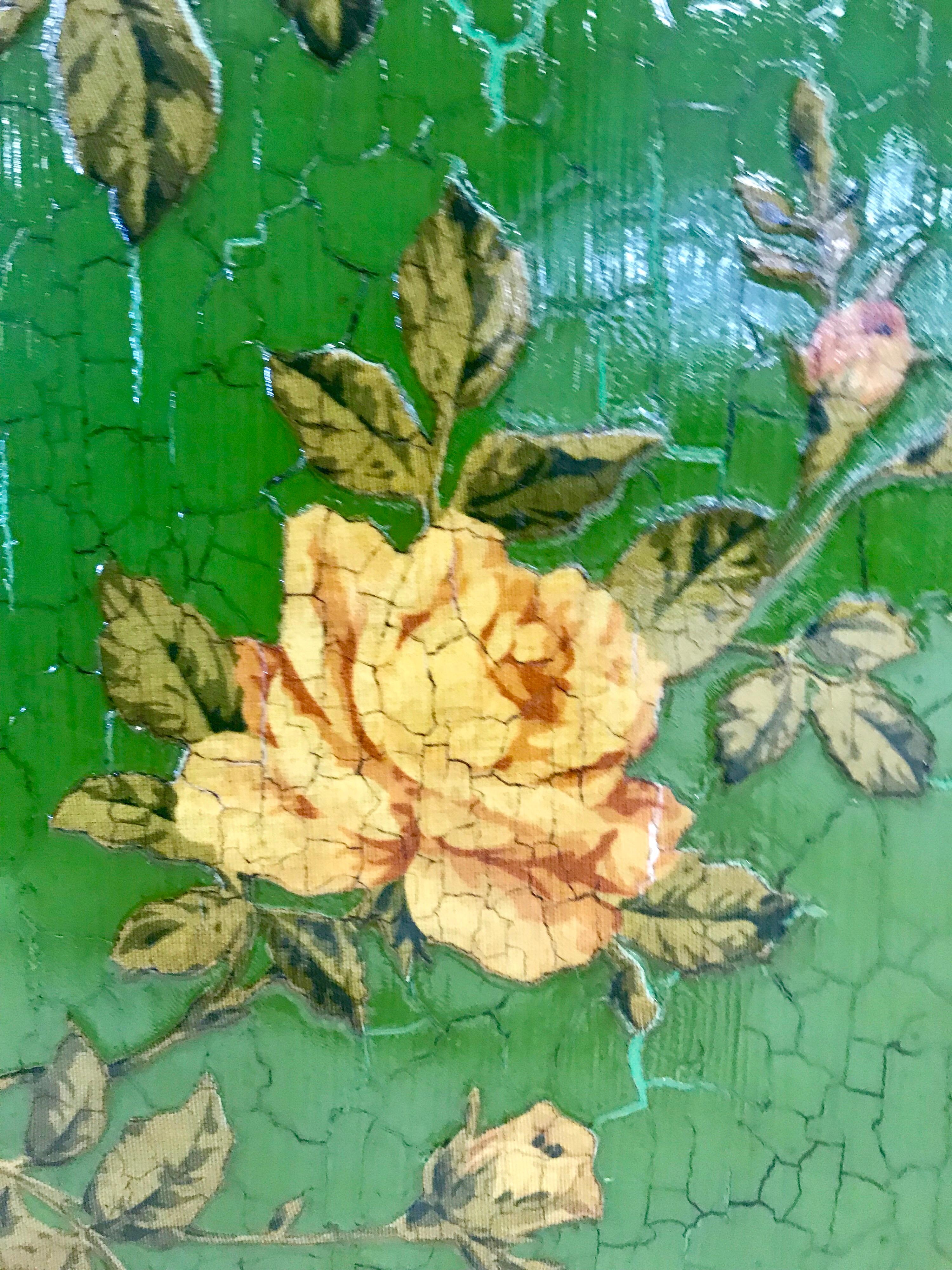 vintage decoupage bed