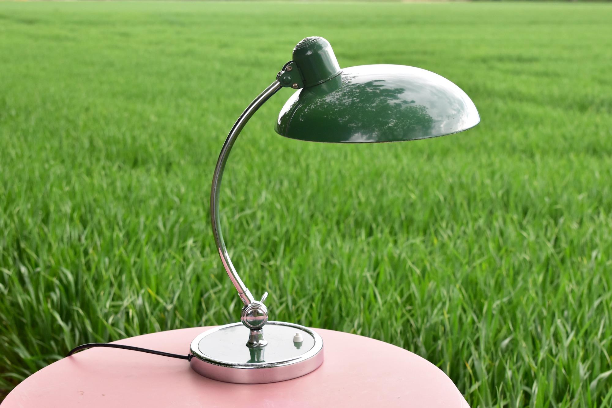 Green Christian Dell Table Lamp 6631 by Kaiser Idell Bauhaus, Germany 4