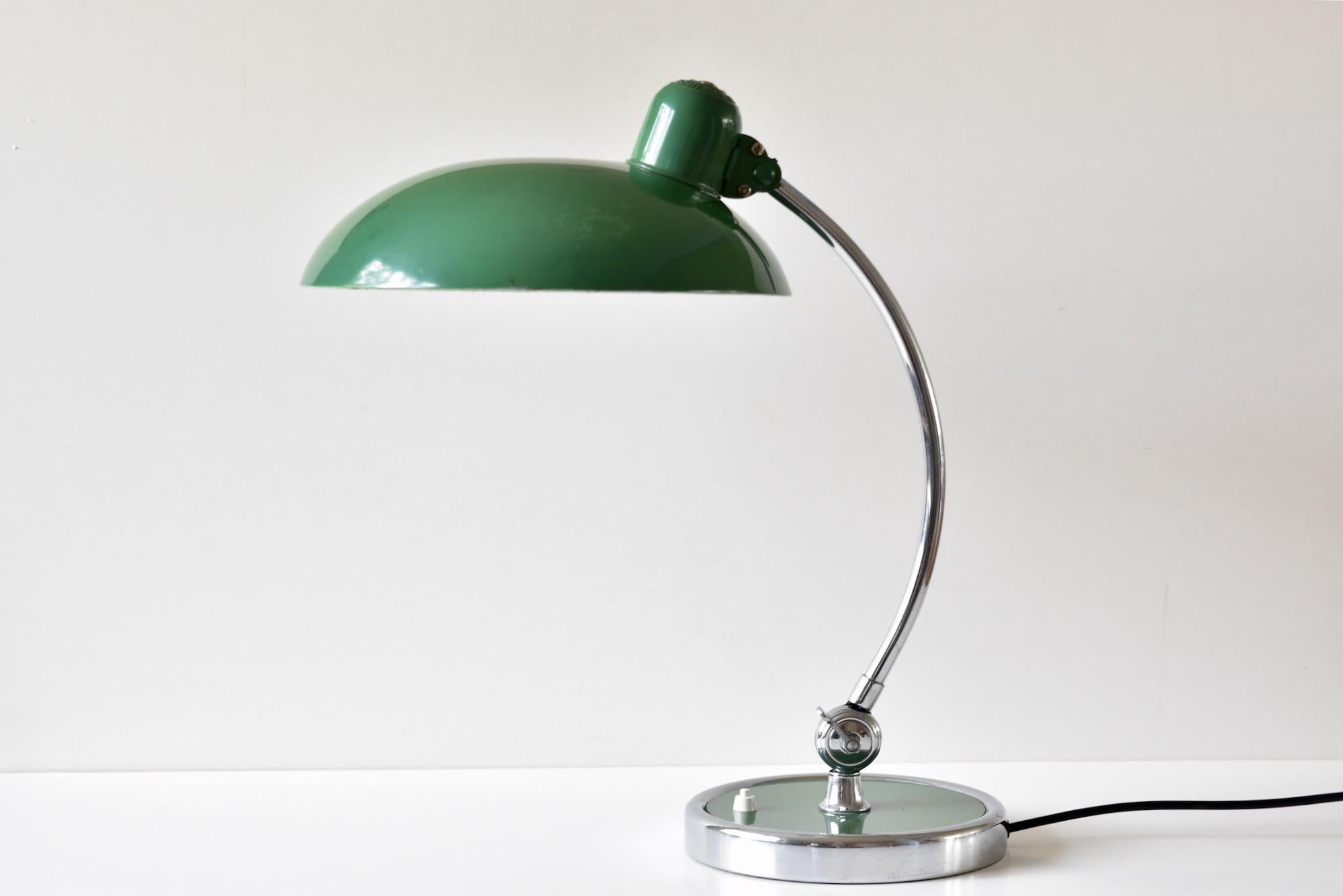 Green Christian Dell Table Lamp 6631 by Kaiser Idell Bauhaus, Germany 8