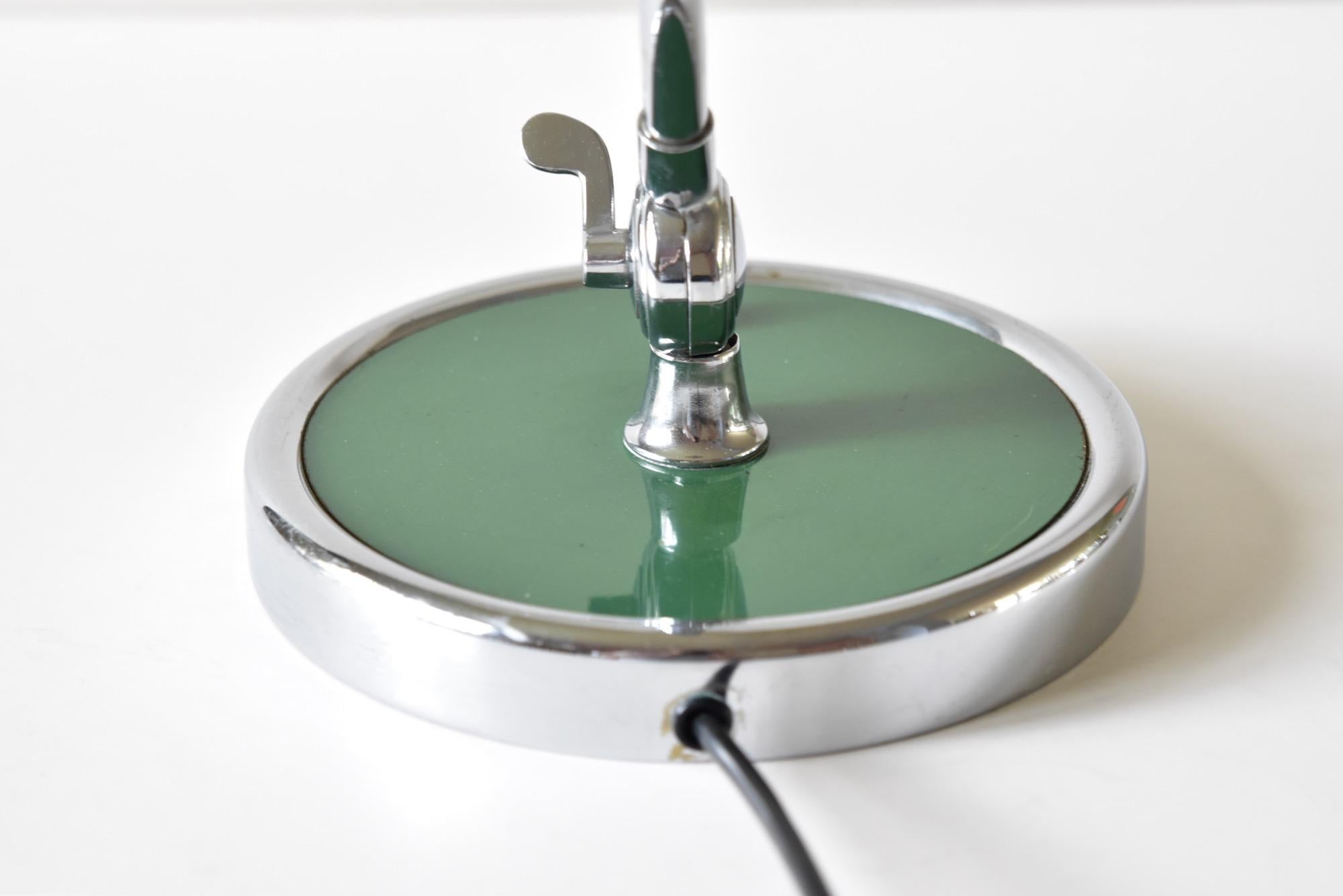 Painted Green Christian Dell Table Lamp 6631 by Kaiser Idell Bauhaus, Germany