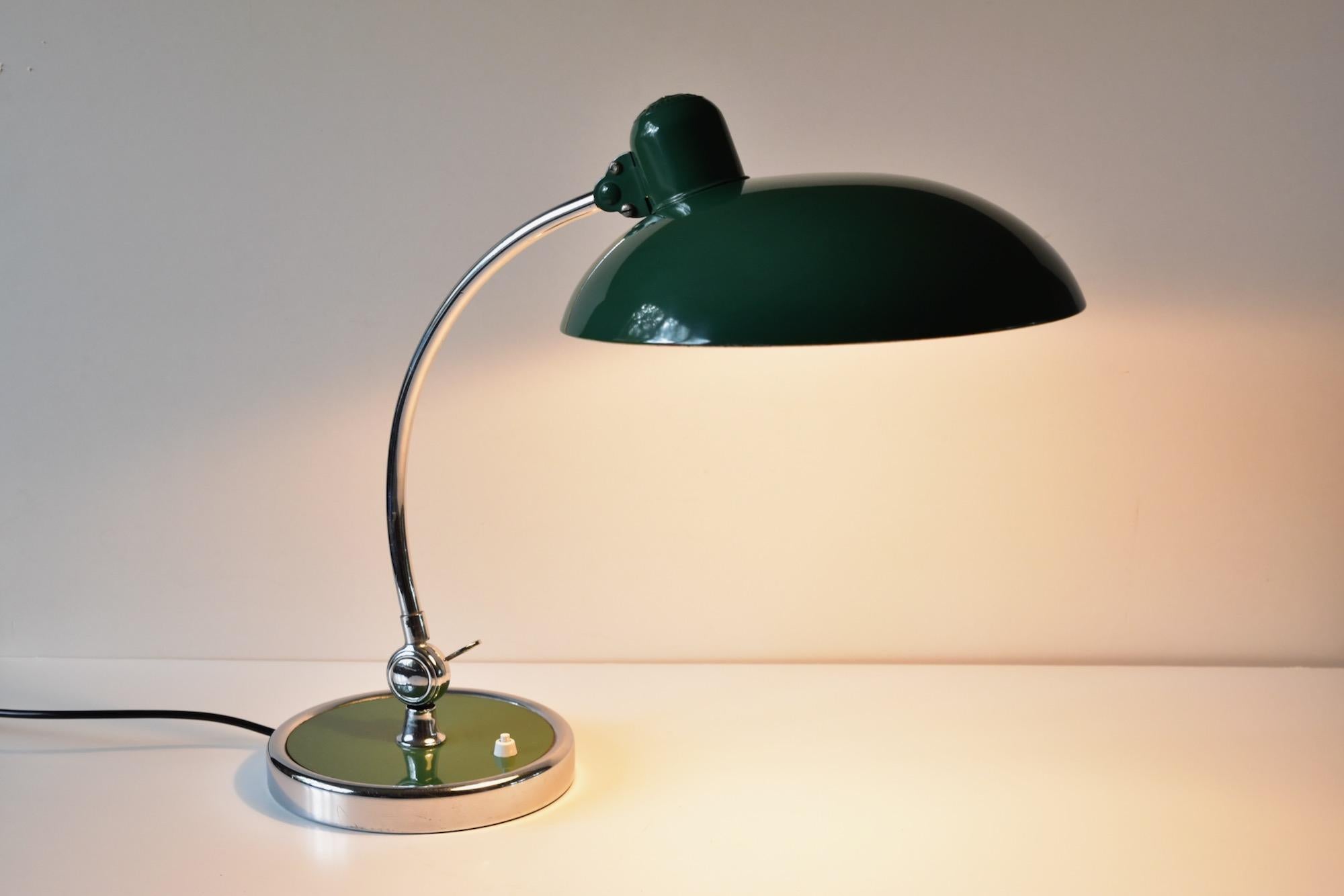 Green Christian Dell Table Lamp 6631 by Kaiser Idell Bauhaus, Germany 2