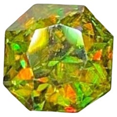 Green Chrome Sphene Gemstone: Lustrous Fancy Cut Titanite, 0.70 CT