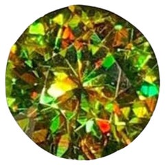 Green Chrome Sphene Gemstone: Multi Color Round Cut Titanite, June Birthstone