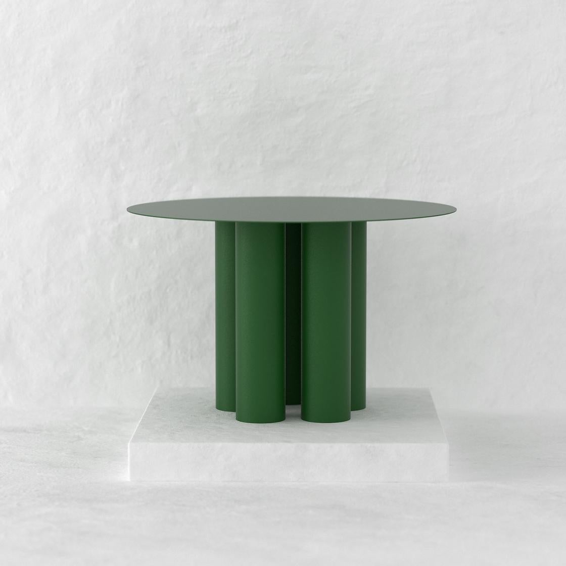 Modern Green Chunky Dining Table For Sale