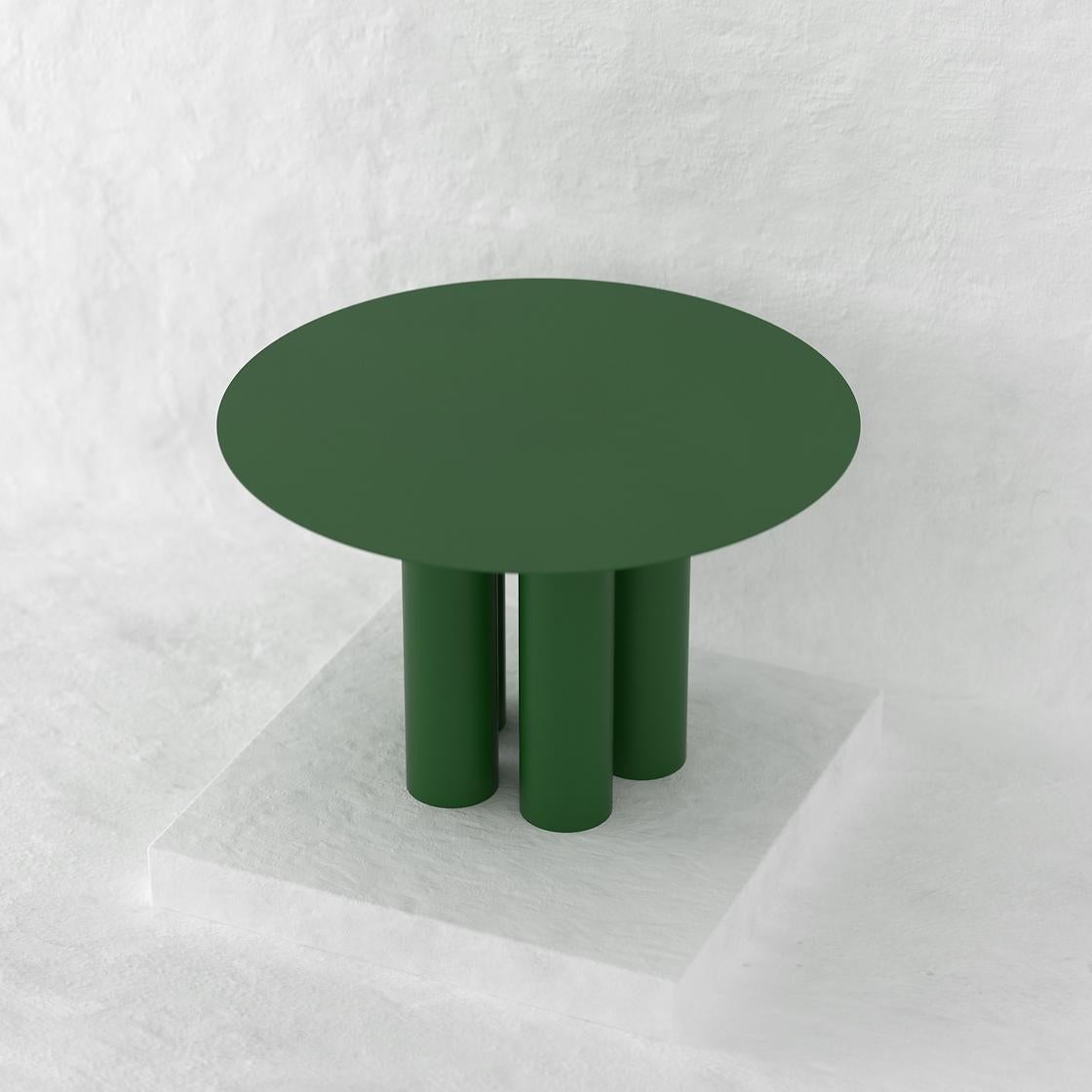 Mexican Green Chunky Dining Table For Sale