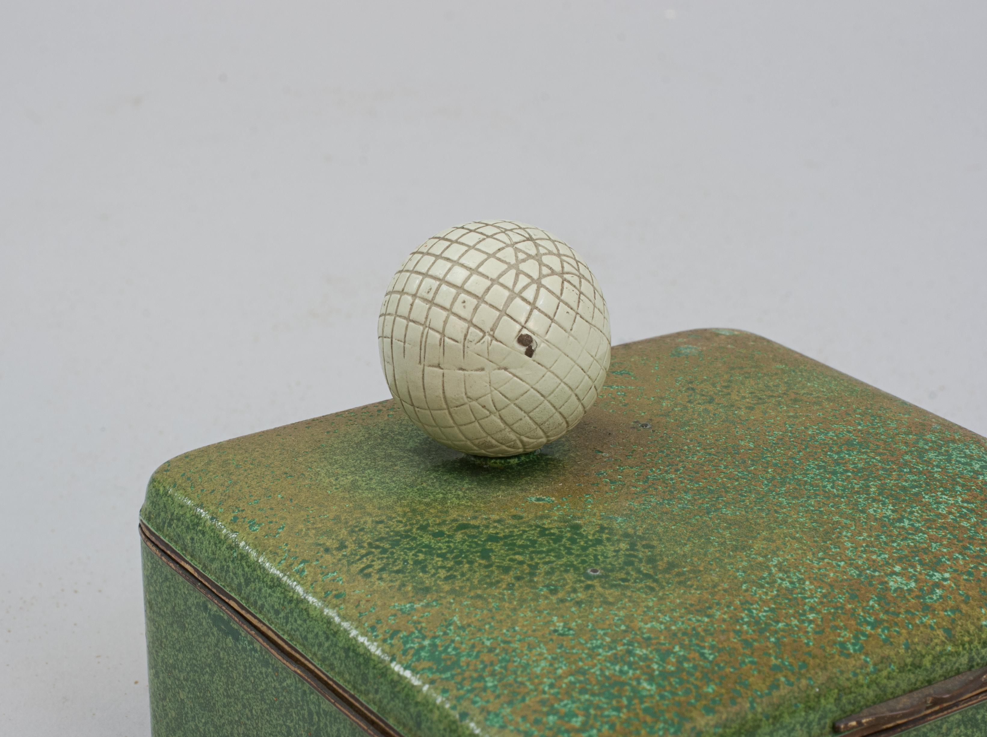 Caja Cigarett Verde Con Pelota De Golf en venta 3