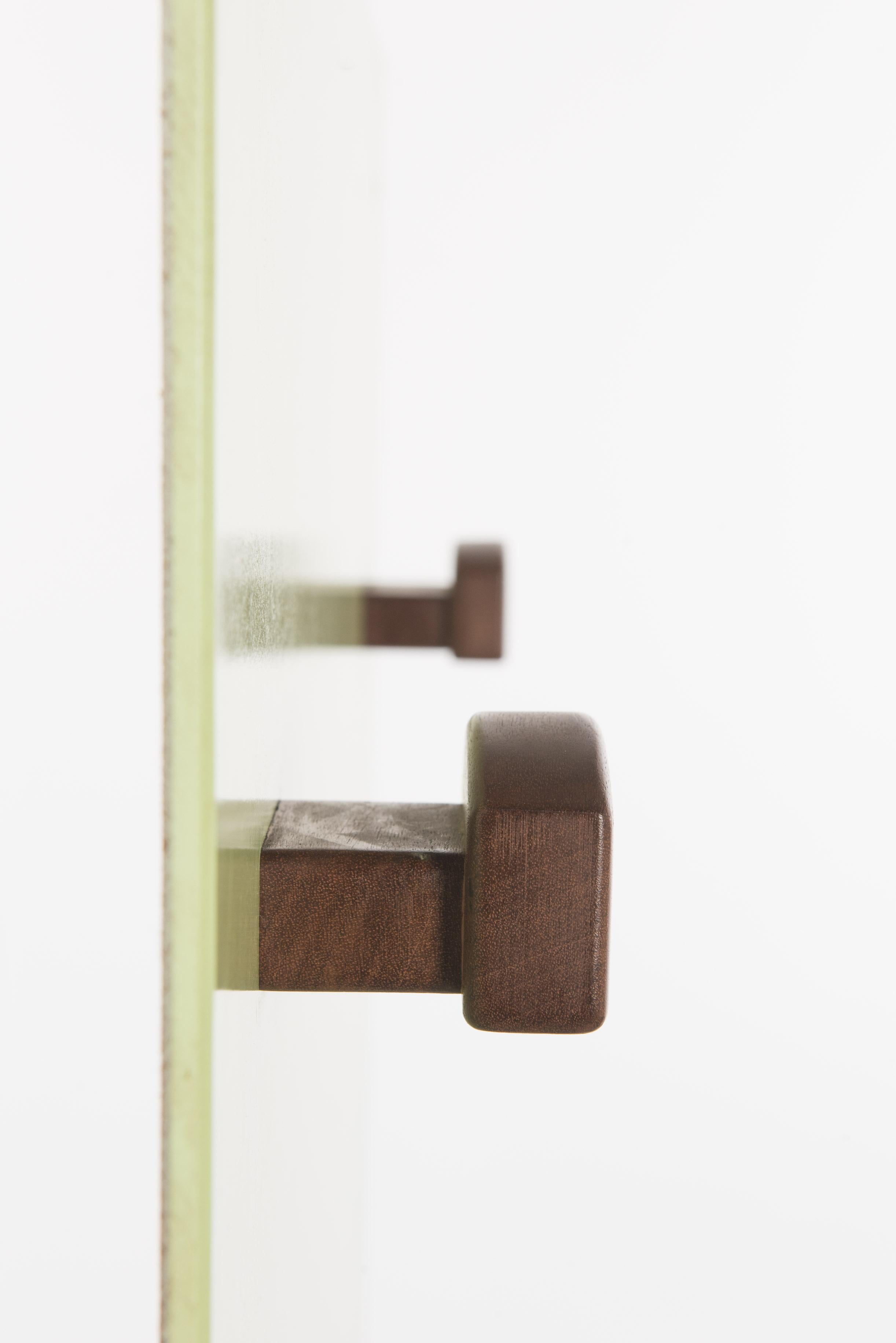 Green Coat Rack by André Sornay, 1955 In Good Condition For Sale In Villeurbanne, Rhone Alpes