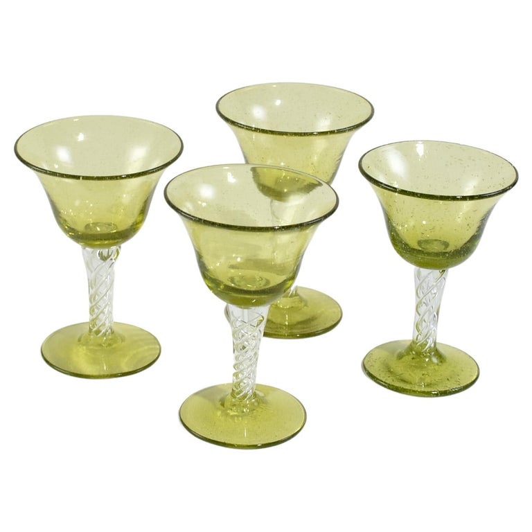 Green Cocktail Glass Set at 1stDibs green cocktail glasses