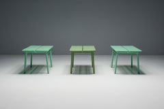 Green "Coffee Bean" Tables by Pierre Gautier Delaye, France, 1965
