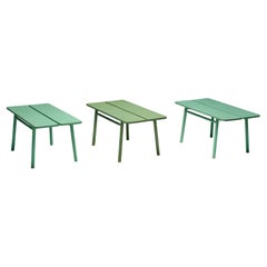Green "Coffee Bean" Tables by Pierre Gautier Delaye, France, 1965