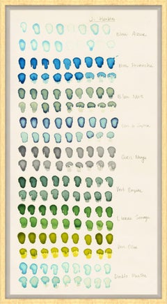 Green Color Swatch Art By Susan Hable 