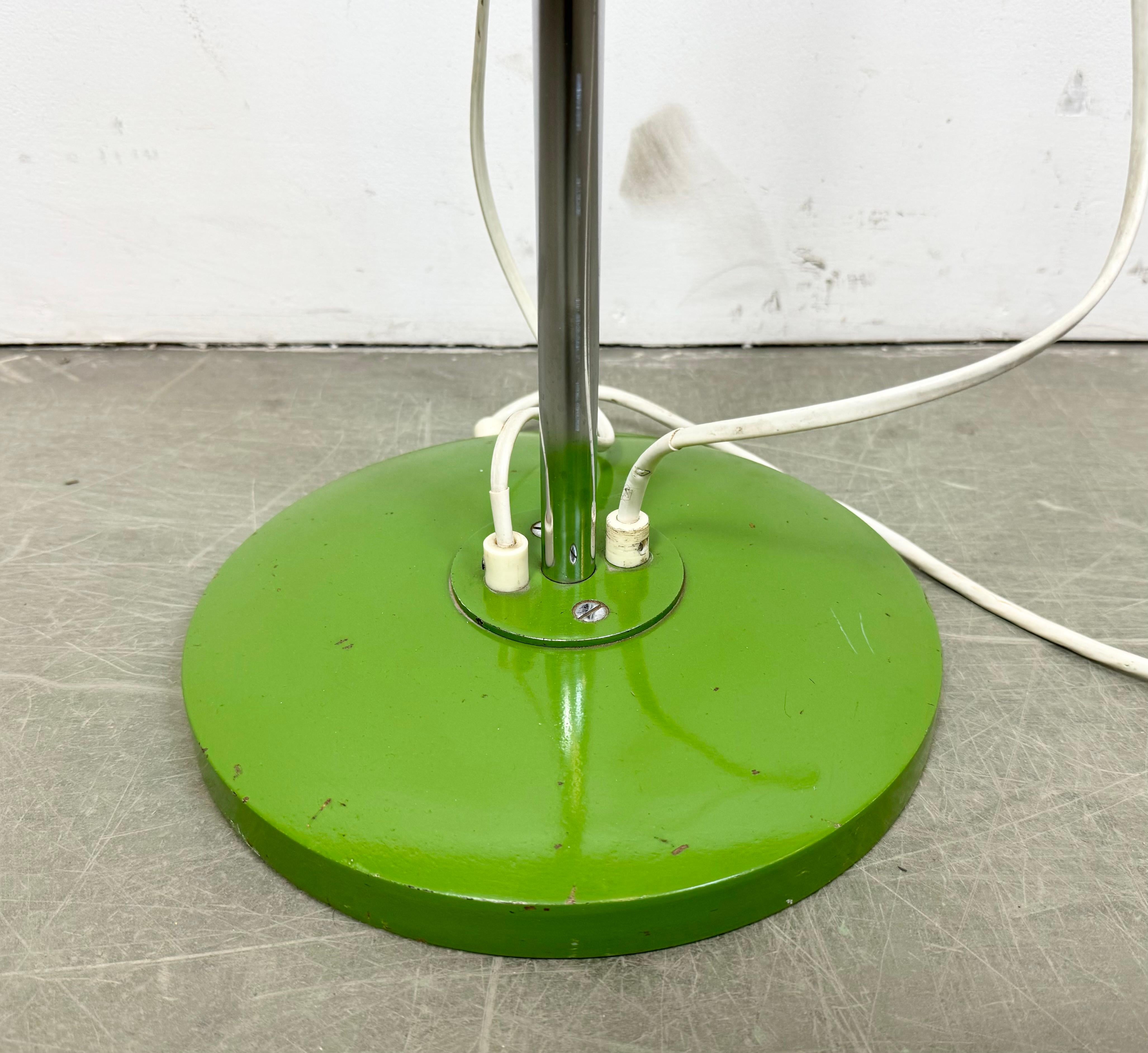 Czech Green Combi Lux Floor Lamp by Stanislav Indra for Lidokov, 1970s