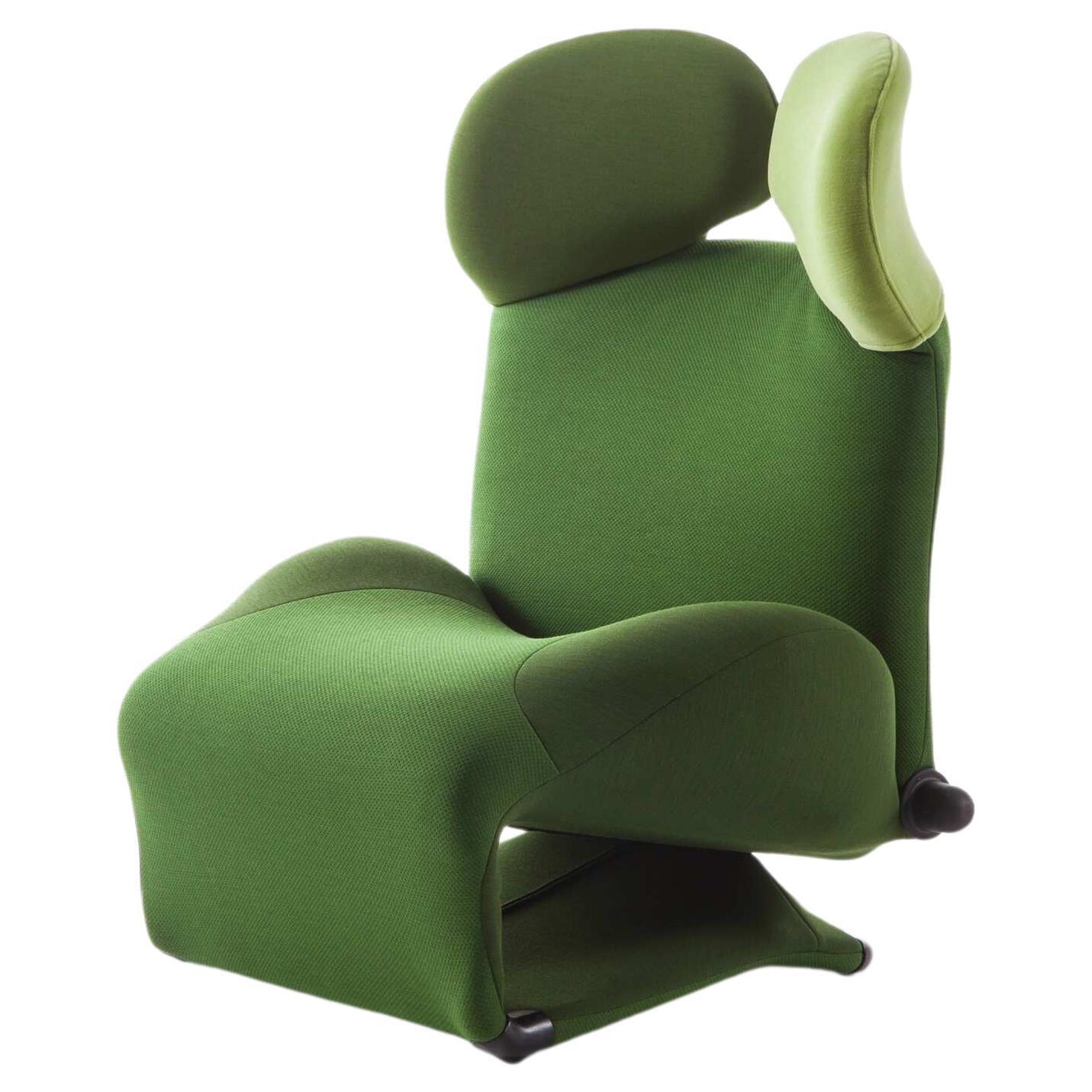 Green Combination Wink Armchair by Toshiyuki Kita for Cassina For Sale