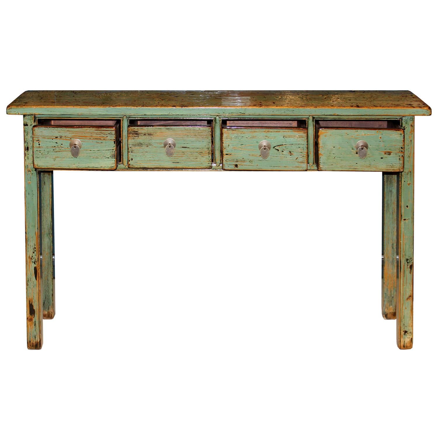 green console tables
