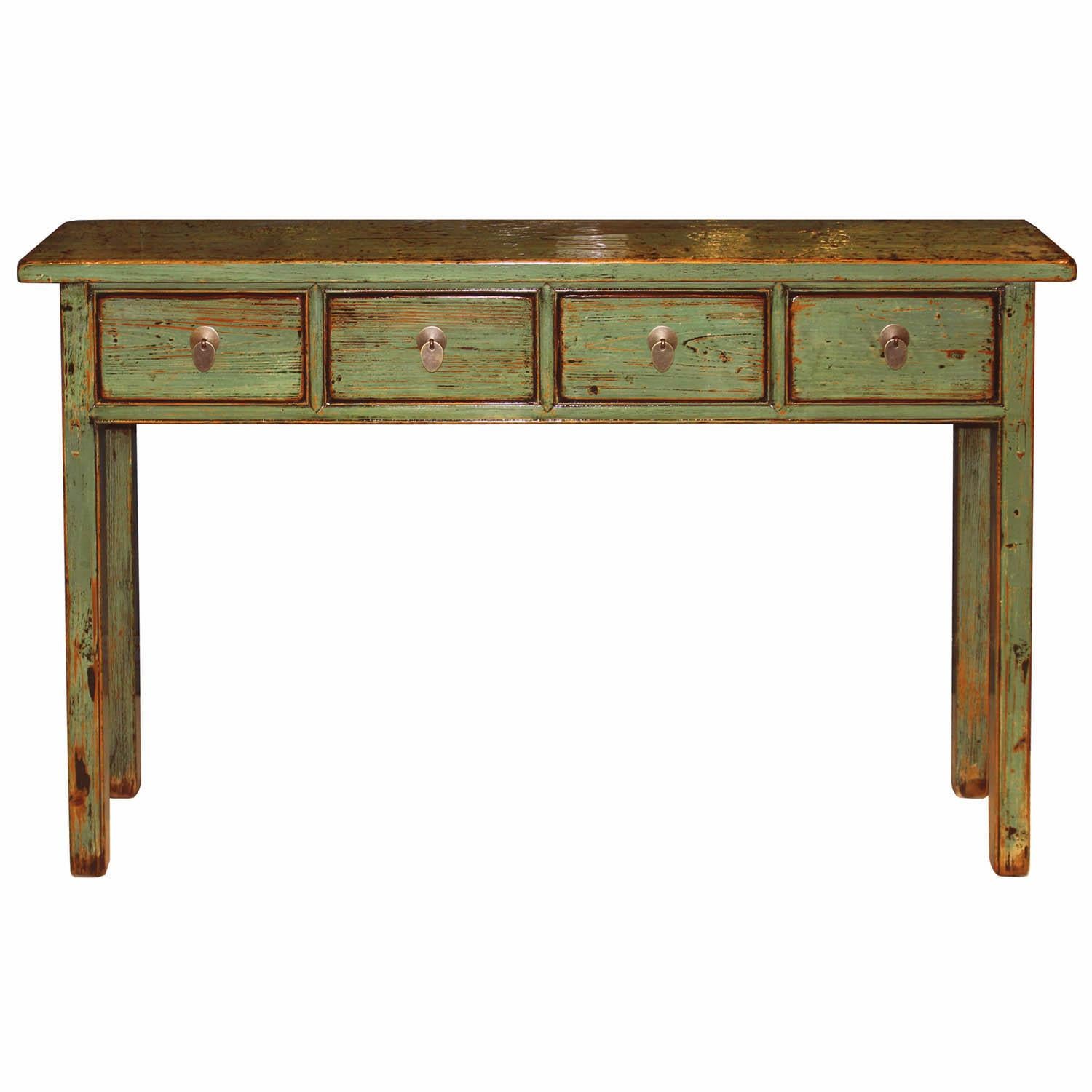 Green Console Table